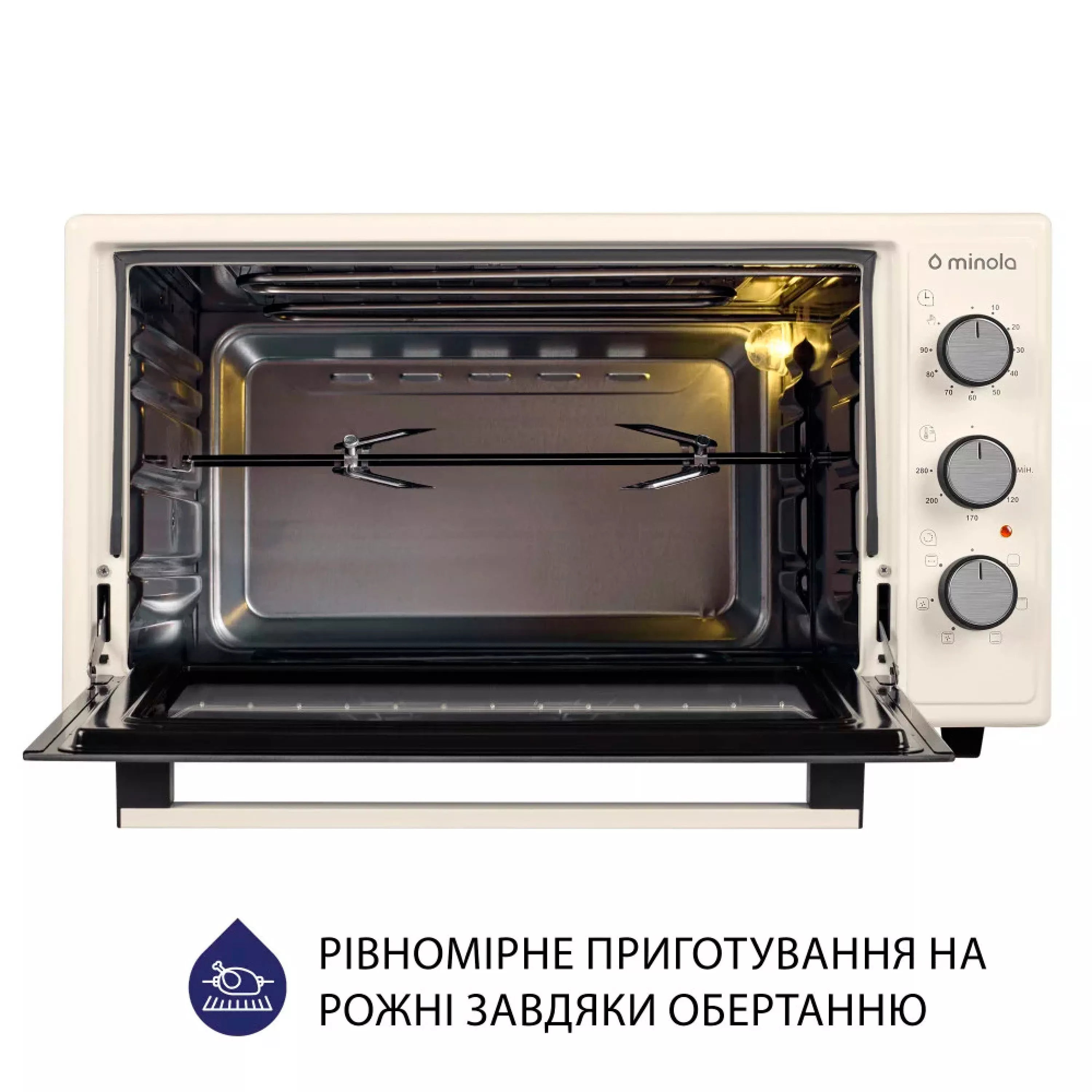 Minola 5902767909396 - зображення 10 Электрическая печь Minola FOET 4815 IV - зображення 10