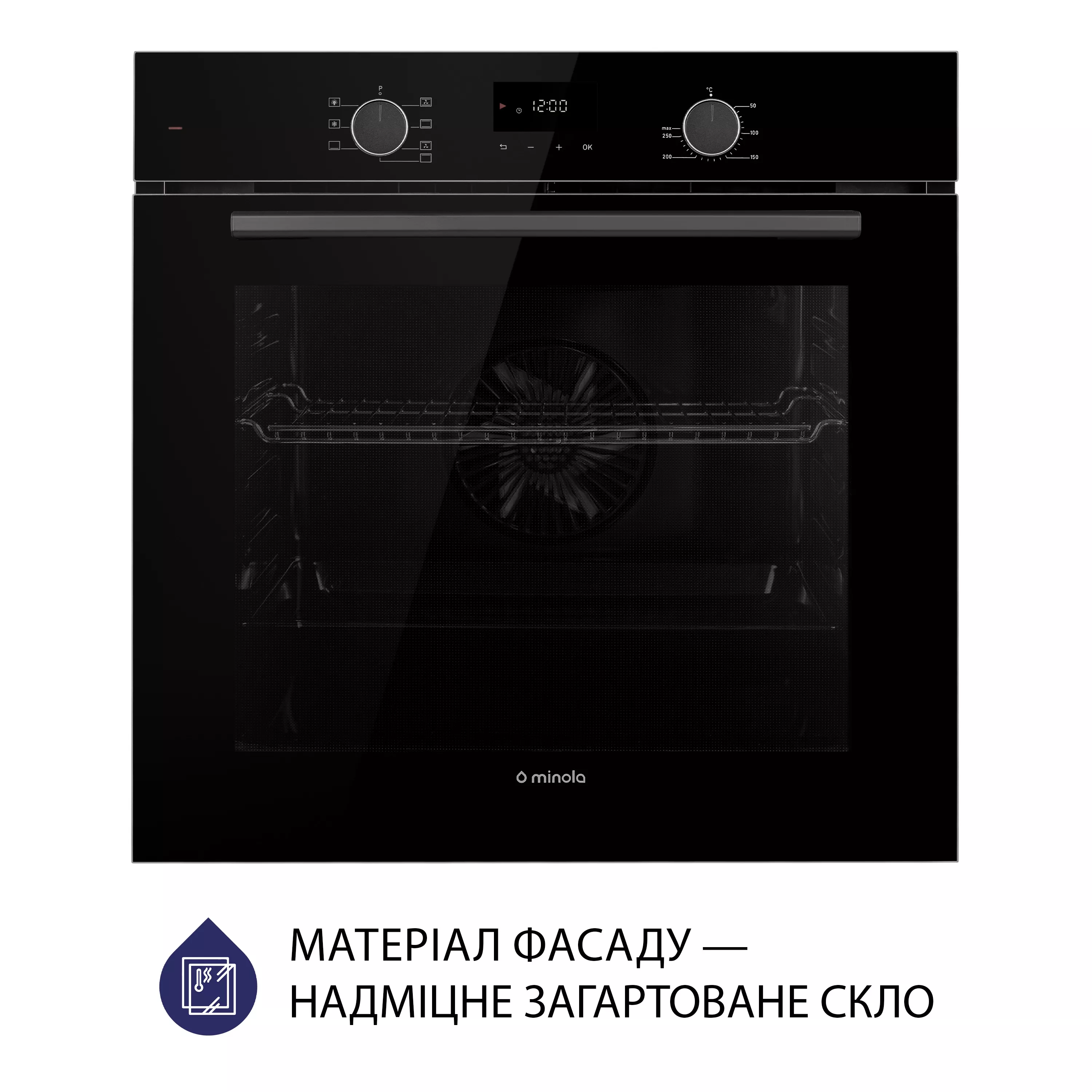 Minola 5905538401600 - зображення 2 Духова шафа електрична Minola EOD 675 BL - зображення 2