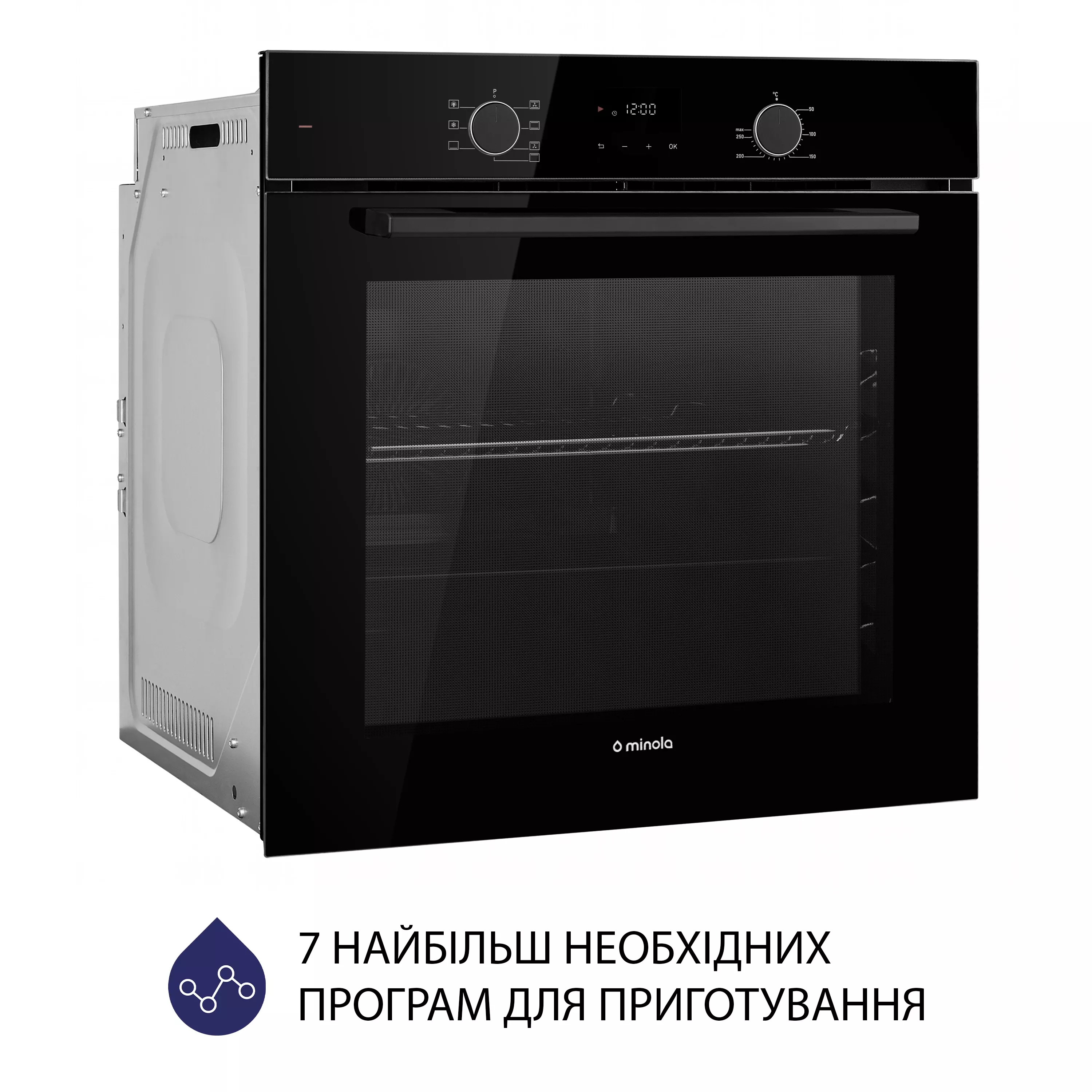 Minola 5905538401600 - зображення 3 Духова шафа електрична Minola EOD 675 BL - зображення 3