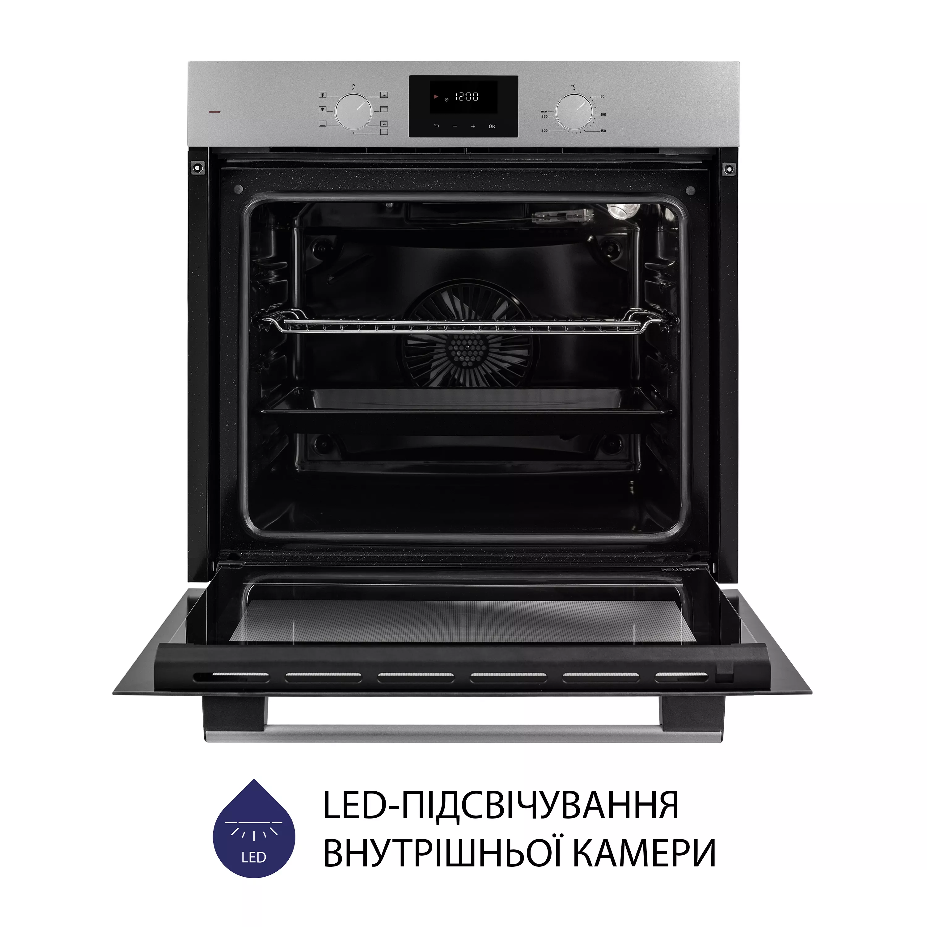 Minola 5905538401624 - зображення 6 Духова шафа електрична Minola EOD 675 Dove Gray - зображення 6