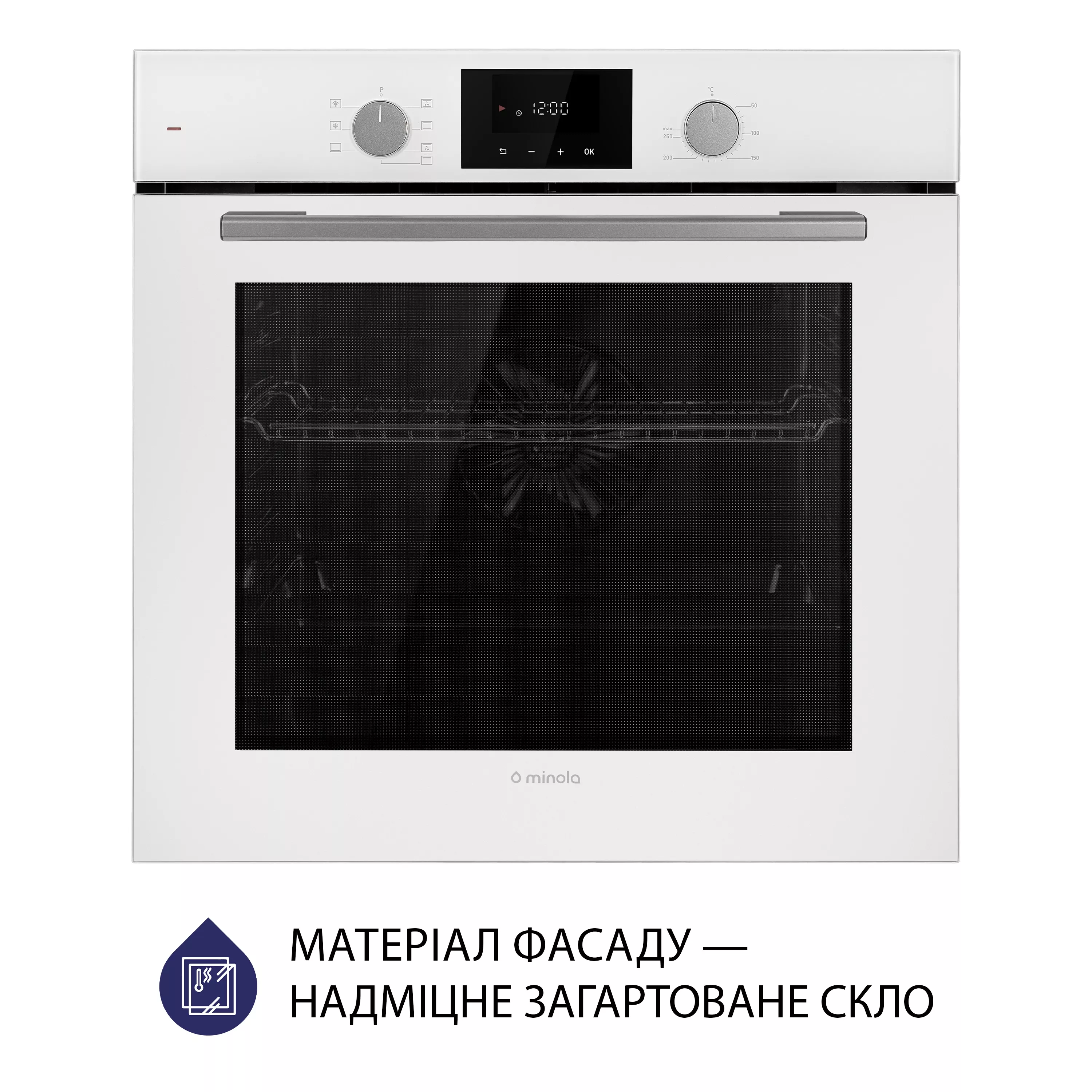 Minola 5905538401617 - зображення 2 Духова шафа електрична Minola EOD 675 WH - зображення 2