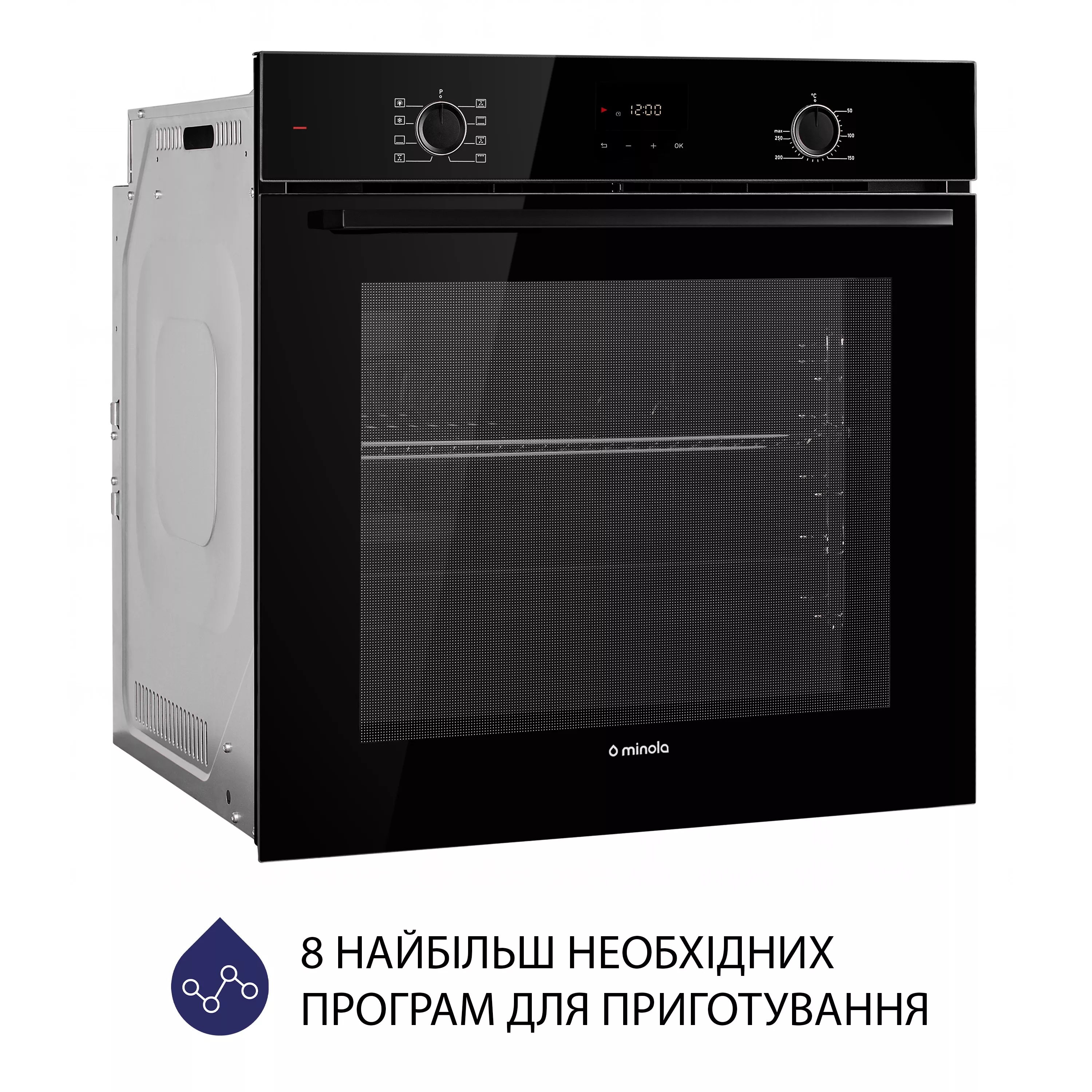 Духова шафа електрична Minola EOD 6814 BL - зображення 3