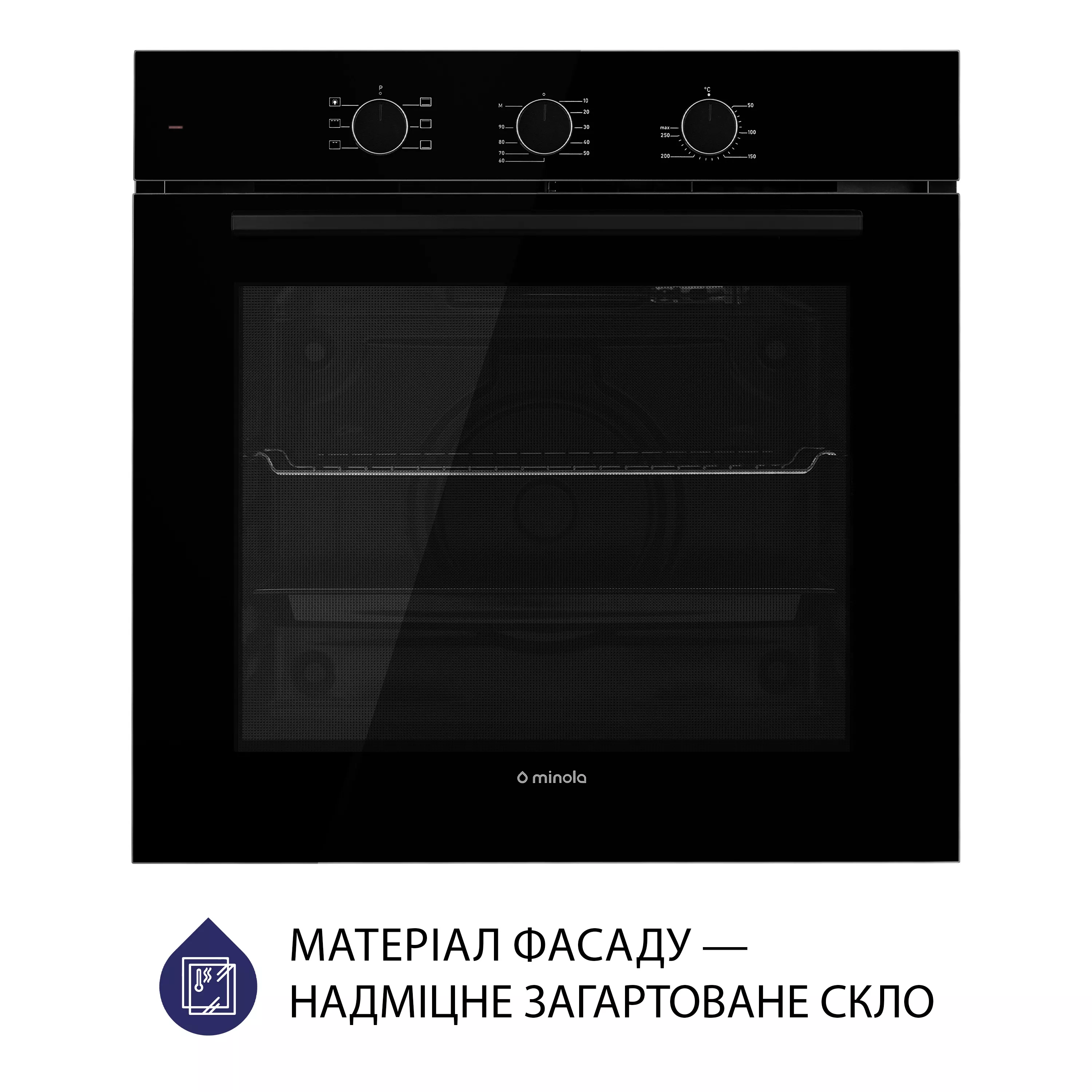 Minola 5905538401549 - зображення 2 Духова шафа електрична Minola EO 665 BL - зображення 2