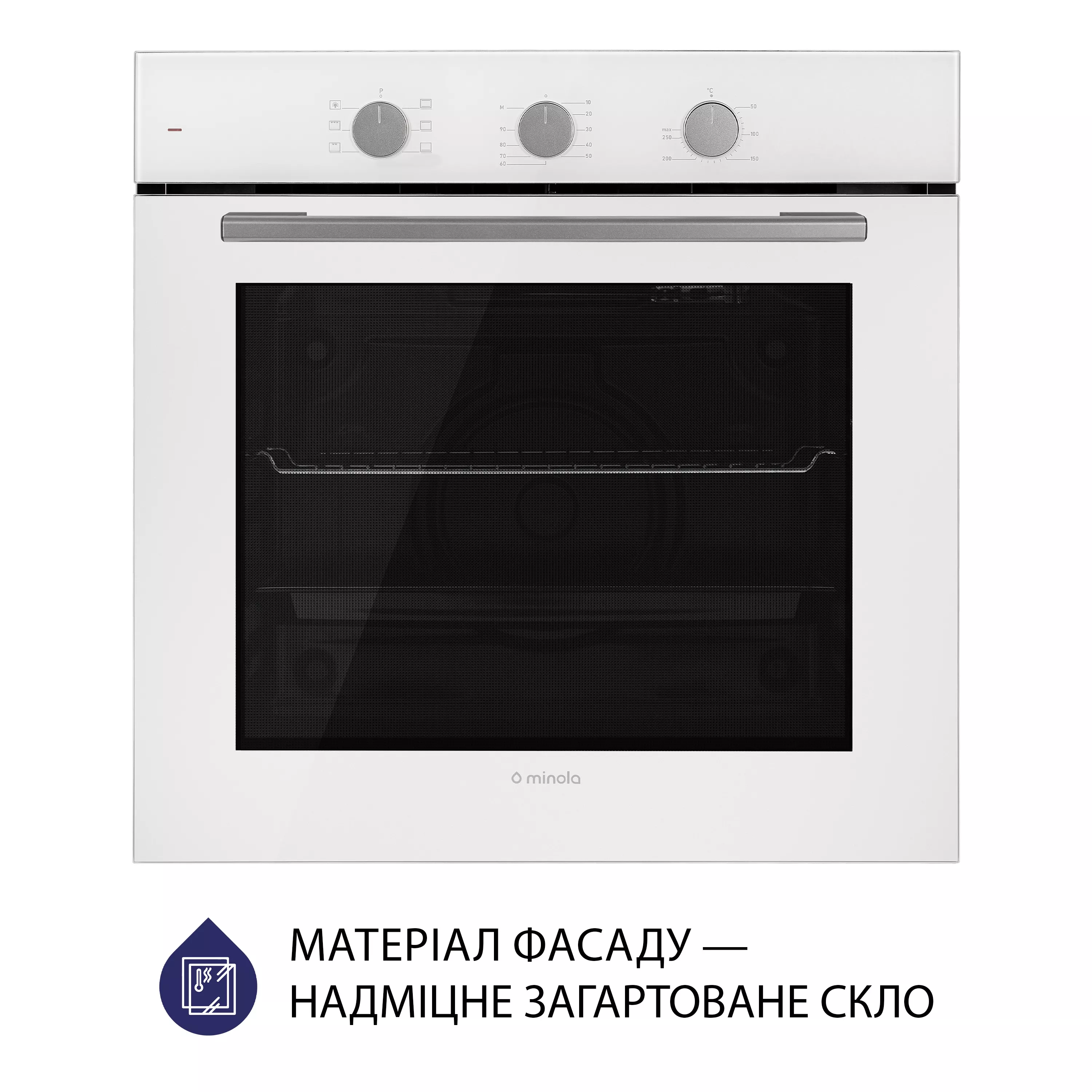Minola 5905538401556 - зображення 2 Духова шафа електрична Minola EO 665 WH - зображення 2