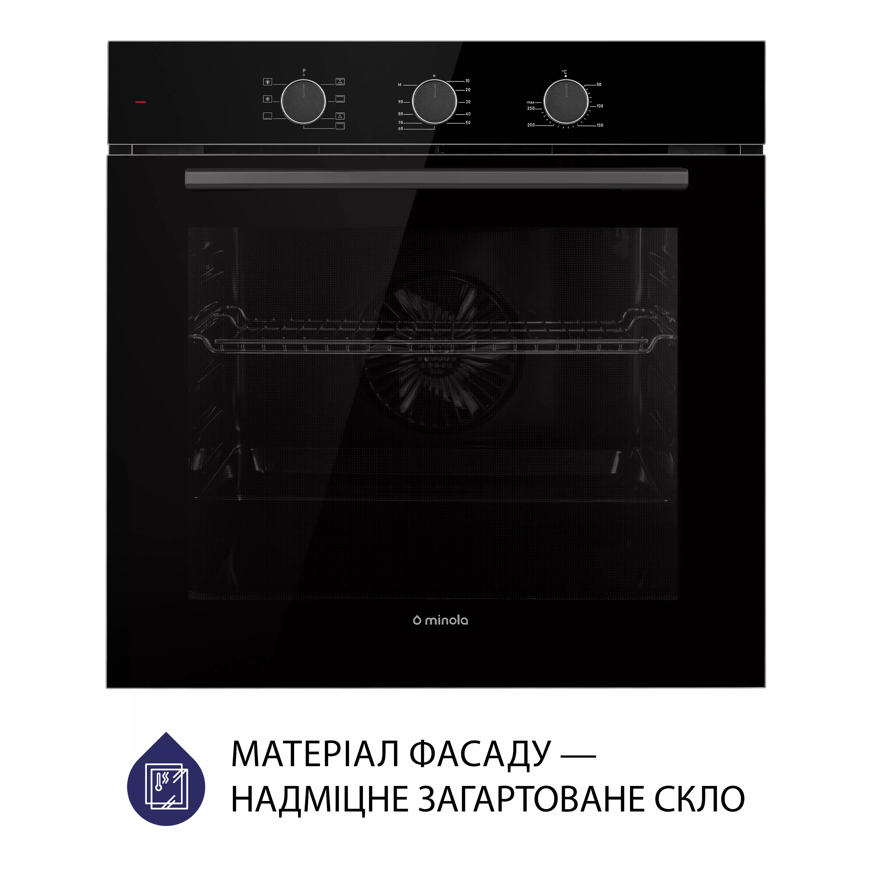 Minola 5905538401570 - зображення 2 Духова шафа електрична Minola EO 675 BL - зображення 2