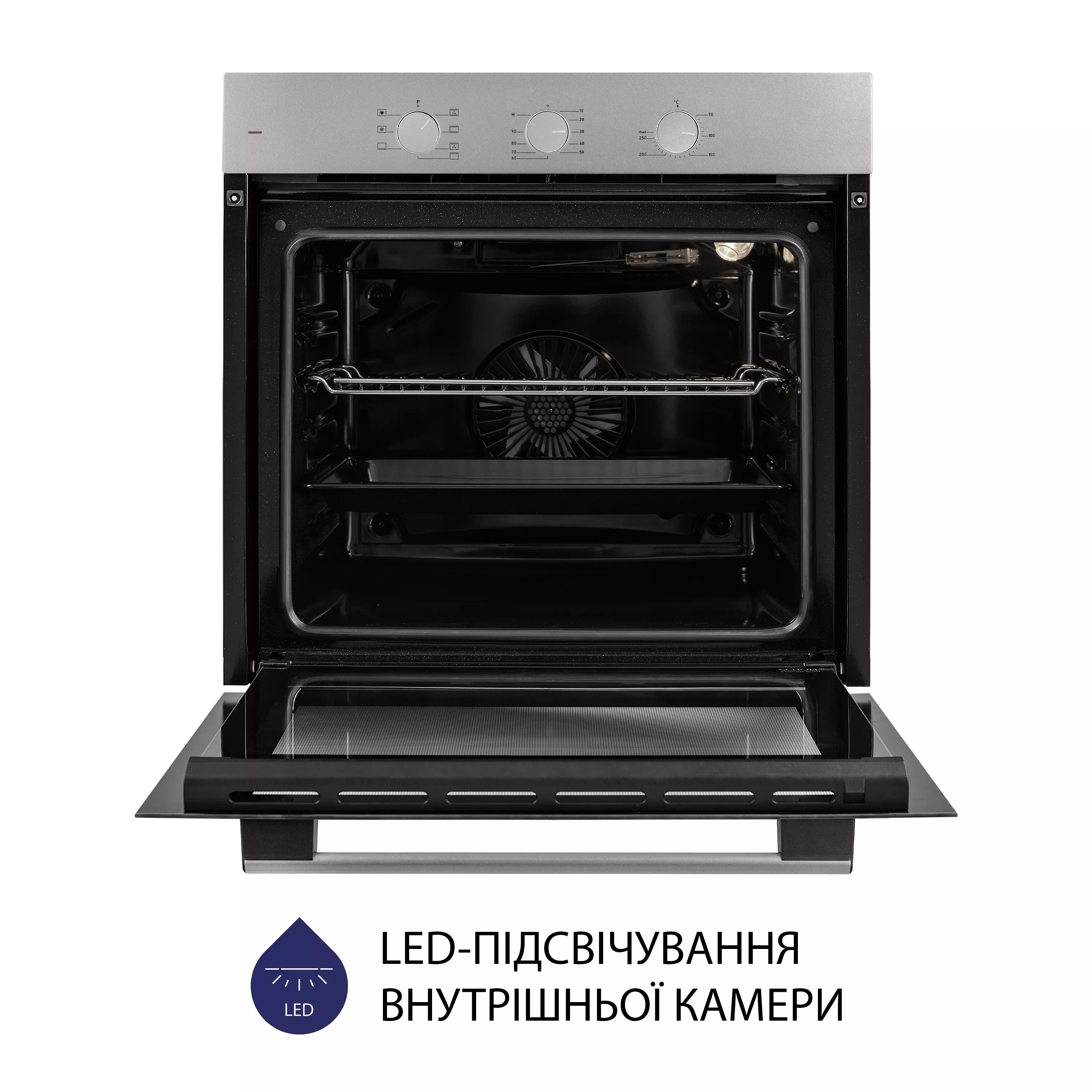 Minola 5905538401594 - зображення 6 Духова шафа електрична Minola EO 675 Dove Gray - зображення 6