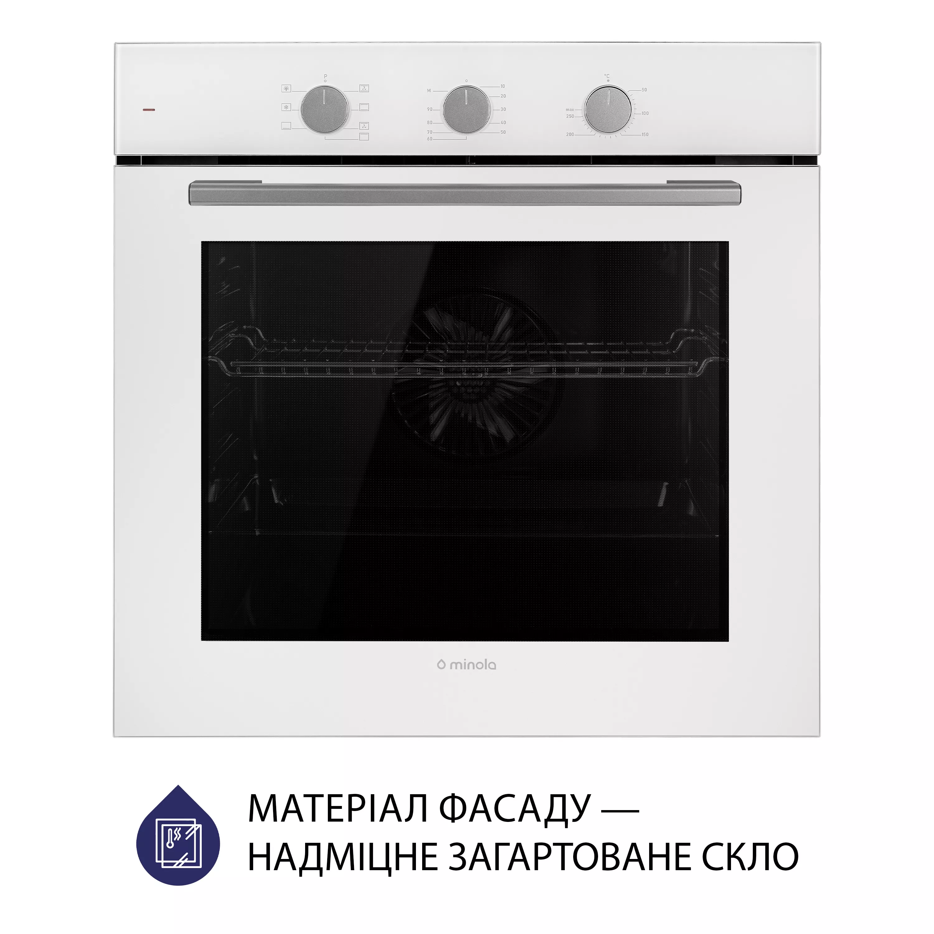 Minola 5905538401587 - зображення 2 Духова шафа електрична Minola EO 675 WH - зображення 2