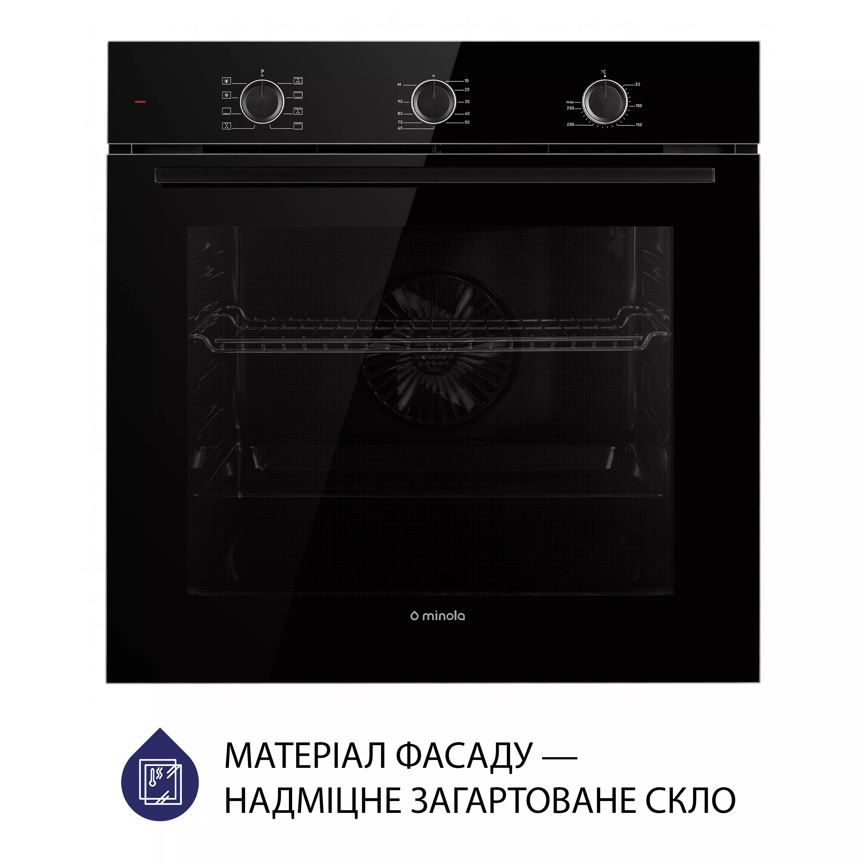 Духова шафа електрична Minola EO 684 BL - зображення 2