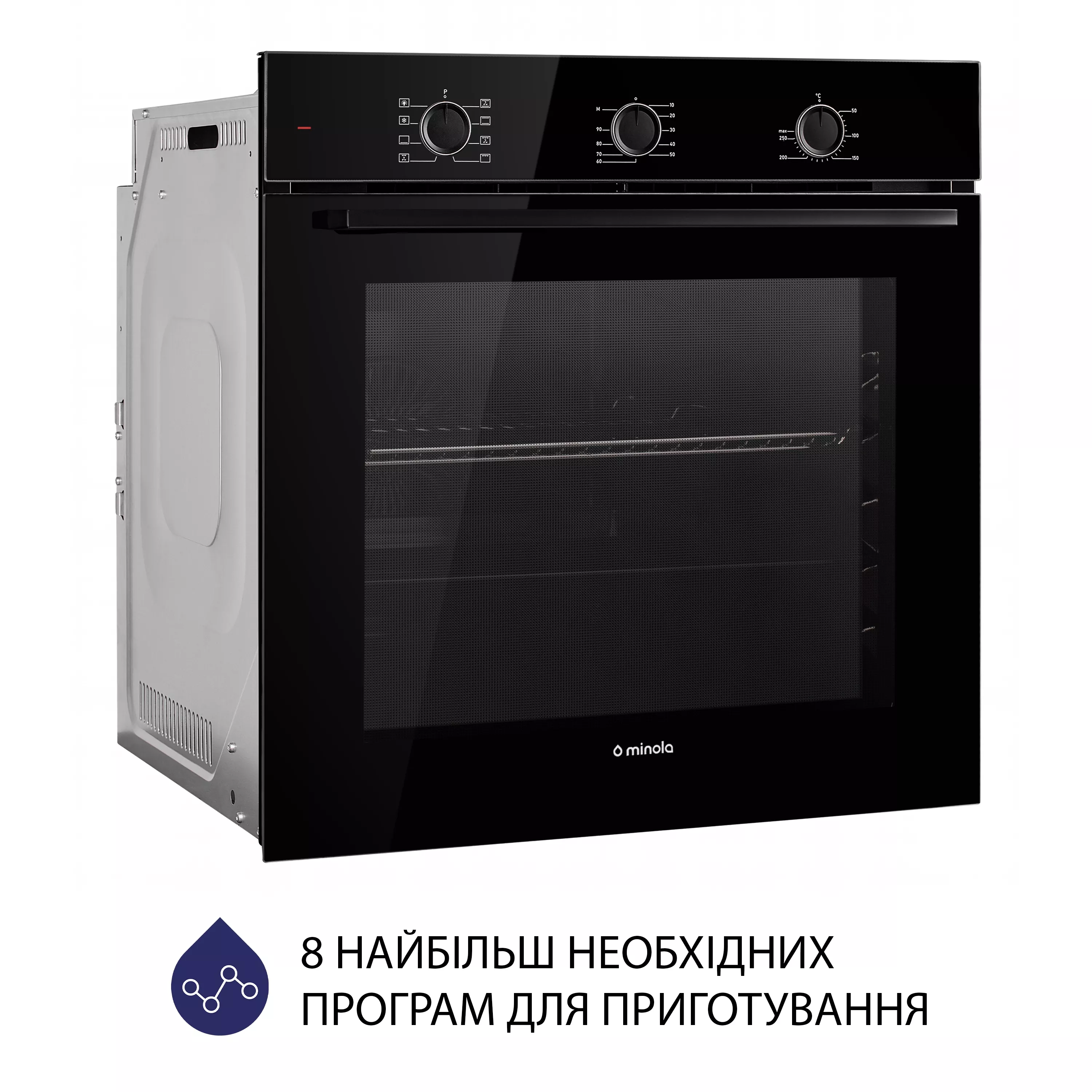 Духова шафа електрична Minola EO 684 BL - зображення 4