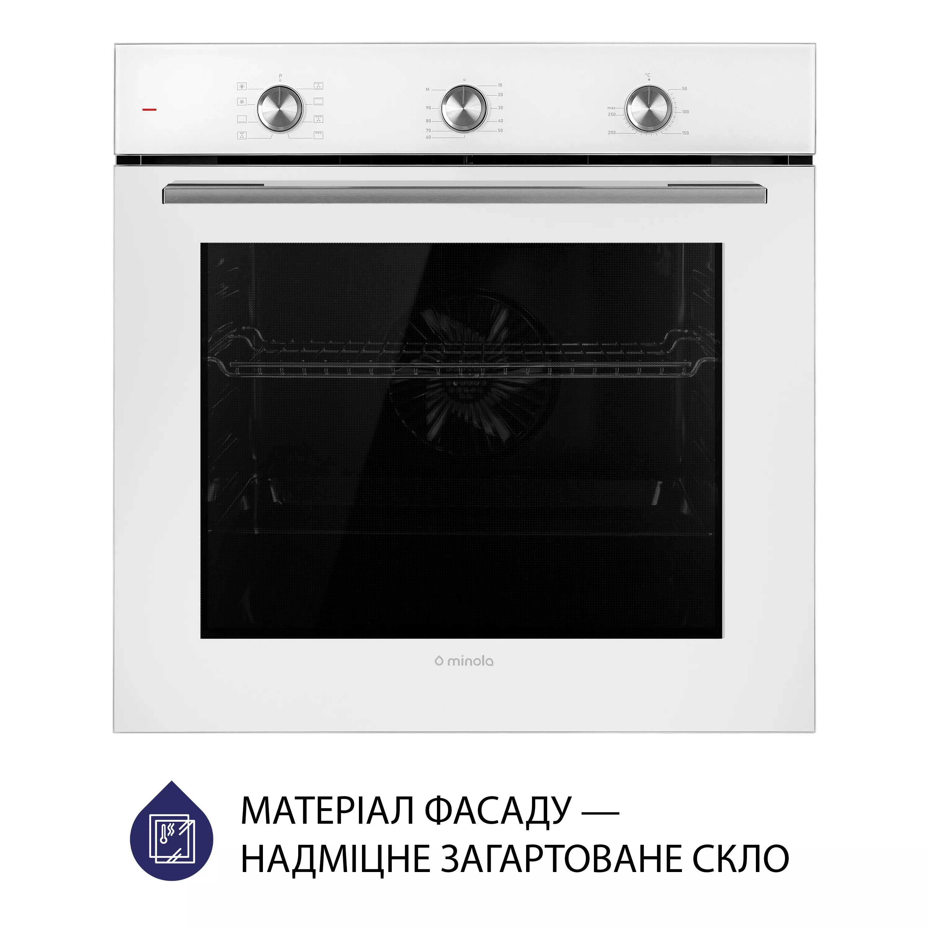 Духовой шкаф электрический Minola EO 684 WH - зображення 2