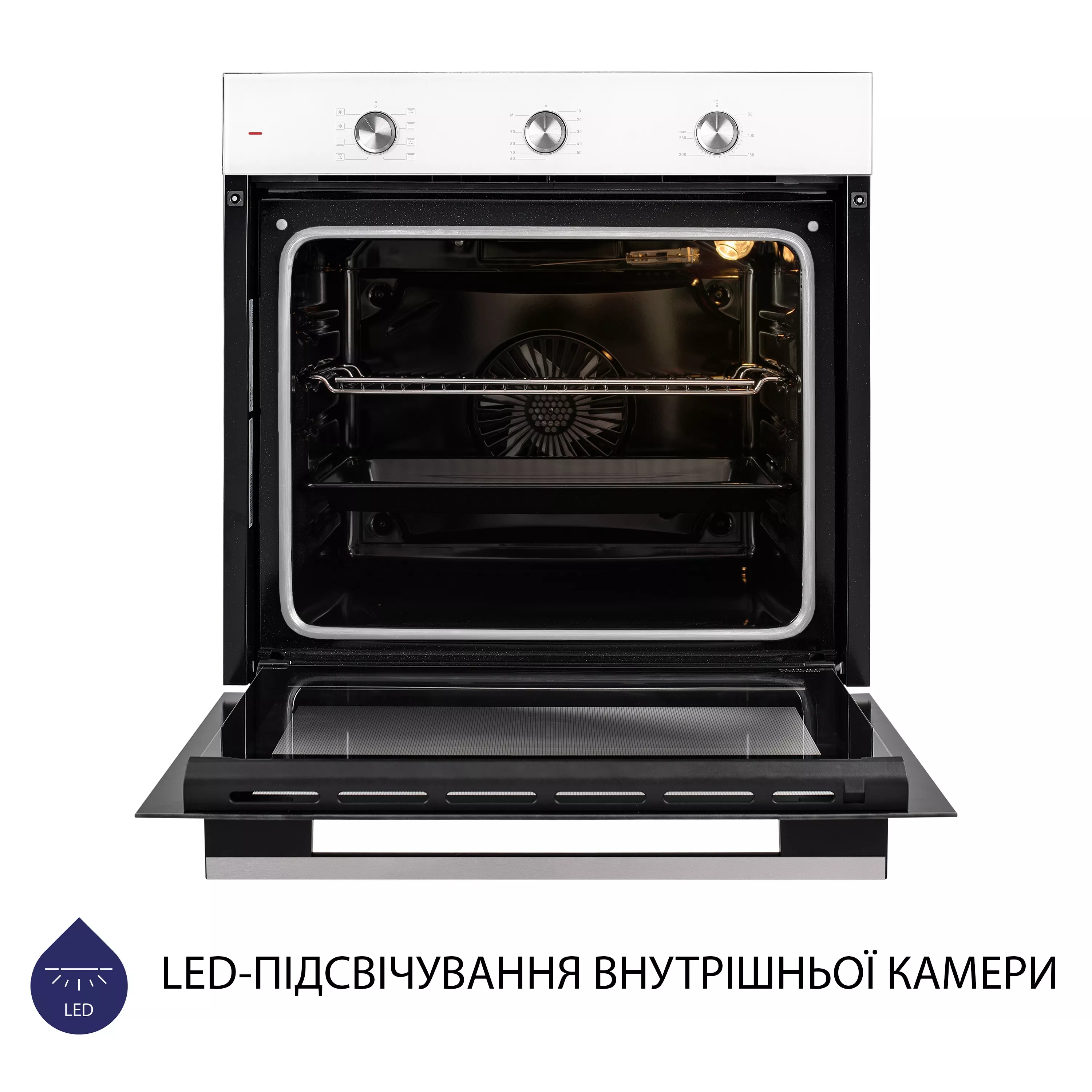 Духовой шкаф электрический Minola EO 684 WH - зображення 6