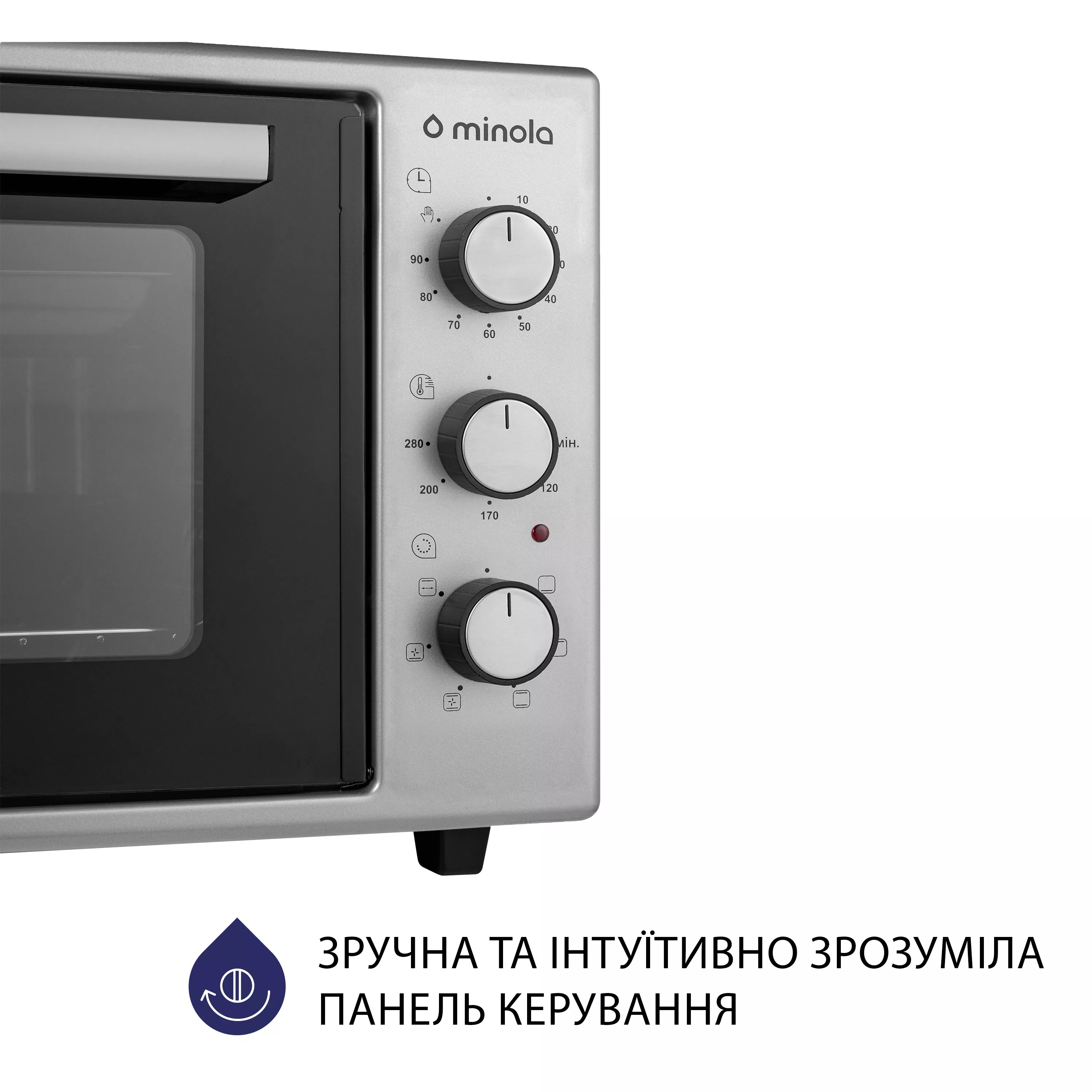 Minola 5902767909259 - зображення 3 Электрическая печь Minola FOET 3714 GR - зображення 3