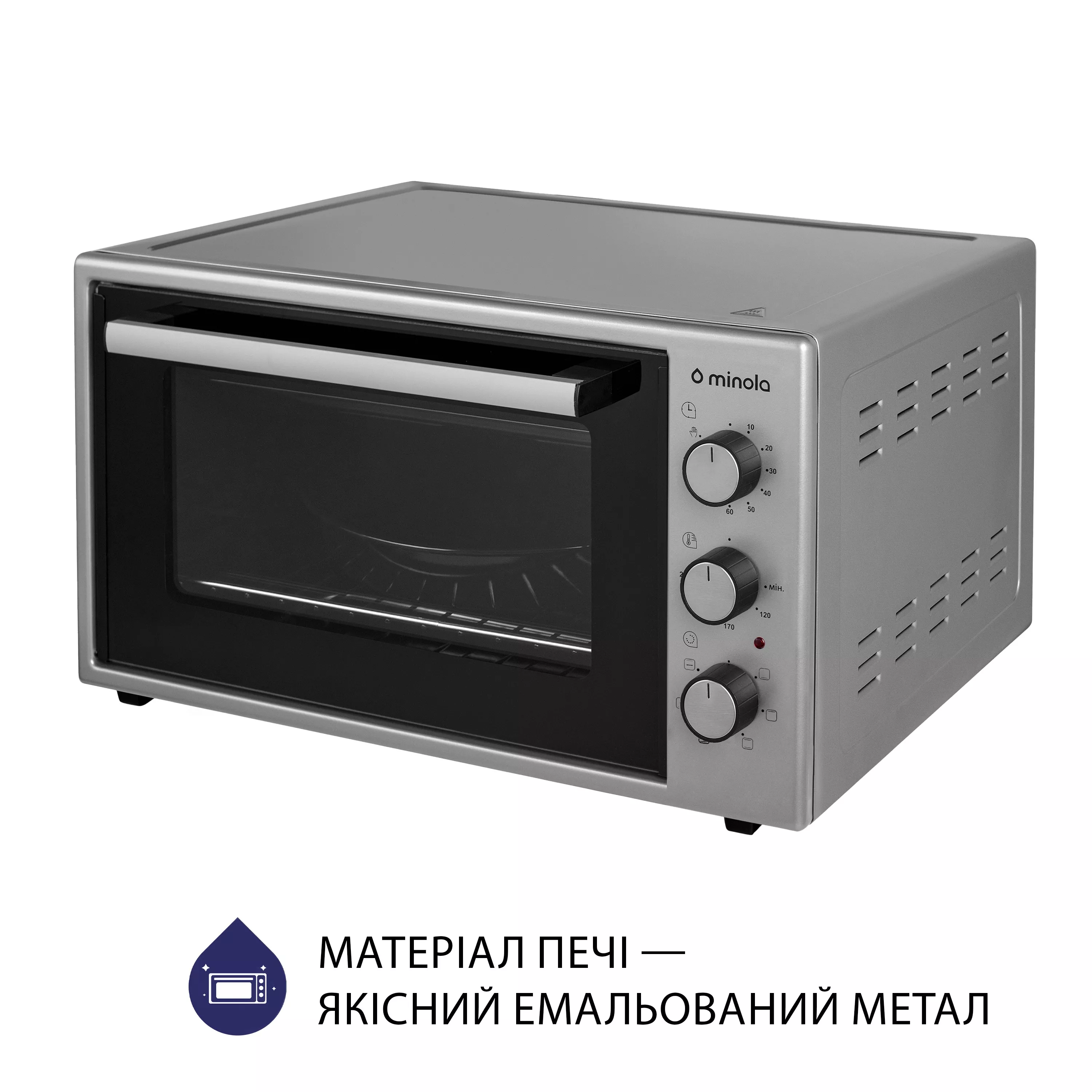 Minola 5902767909259 - зображення 6 Электрическая печь Minola FOET 3714 GR - зображення 6