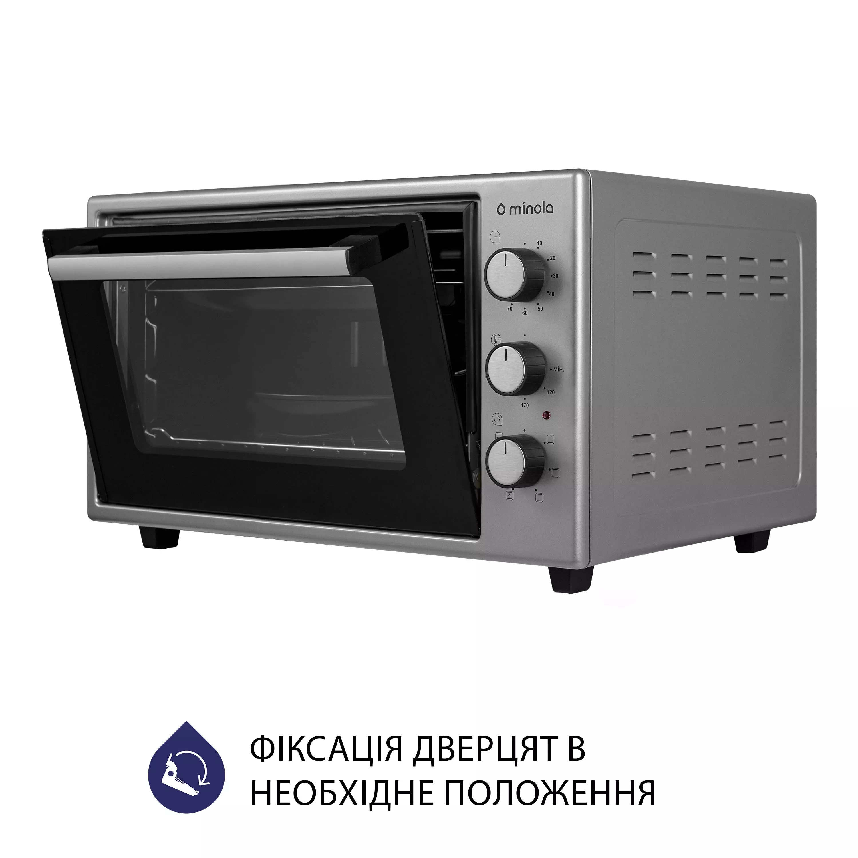 Minola 5902767909259 - зображення 7 Электрическая печь Minola FOET 3714 GR - зображення 7