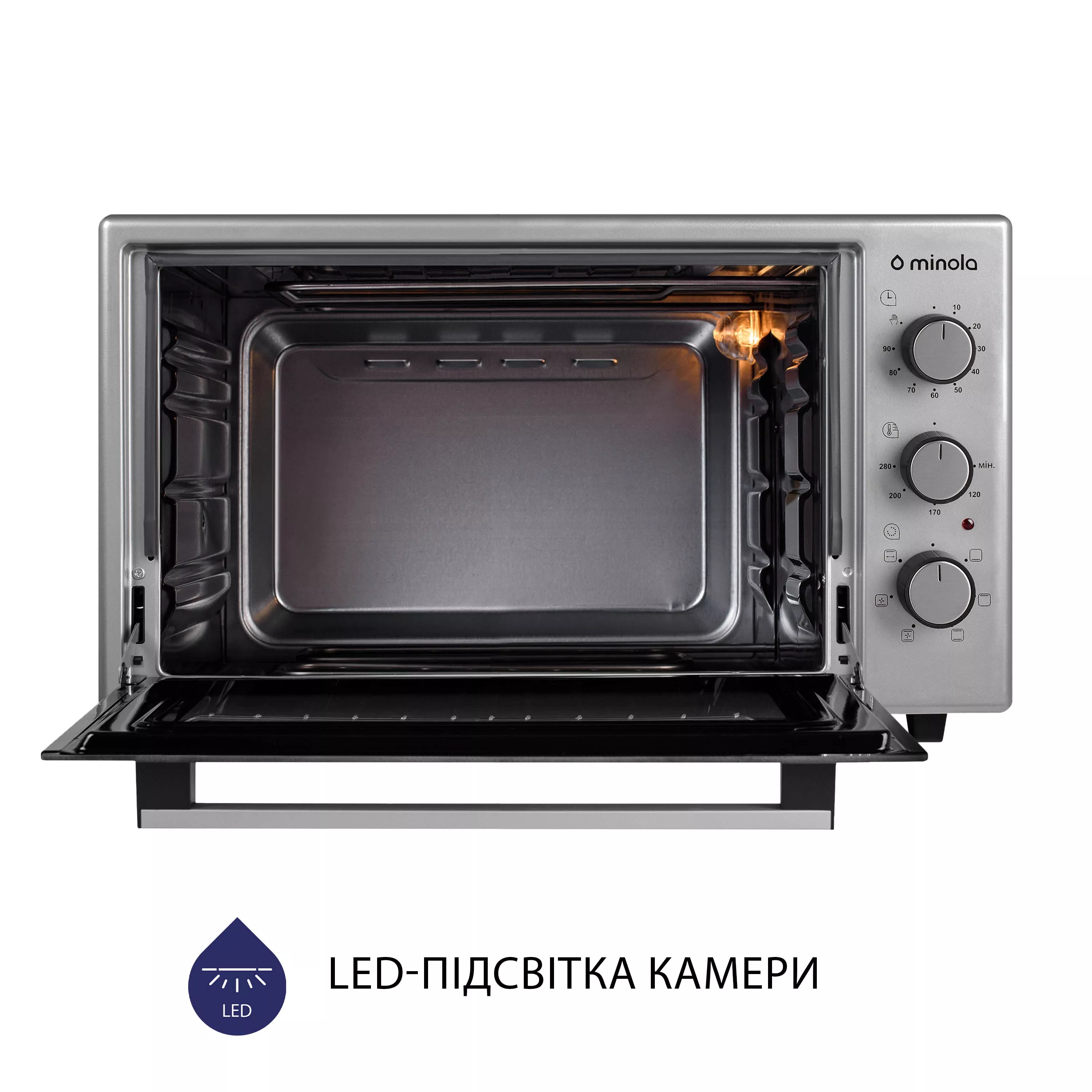 Minola 5902767909259 - зображення 9 Электрическая печь Minola FOET 3714 GR - зображення 9
