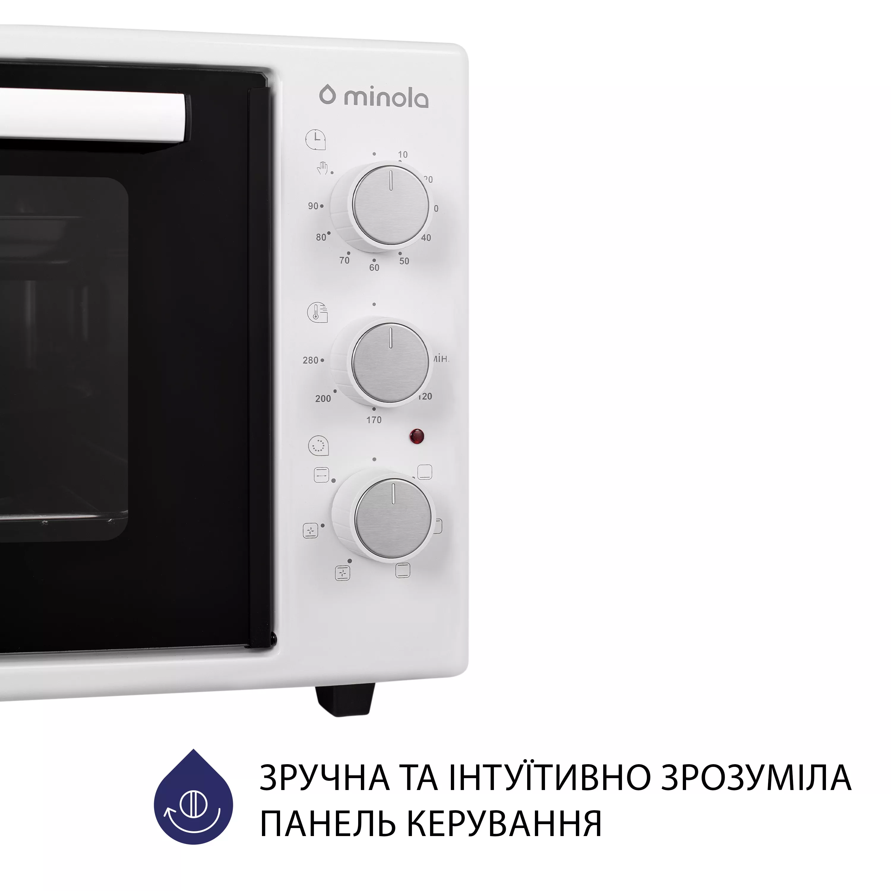 Minola 5902767909242 - зображення 3 Электрическая печь Minola FOET 3714 WH - зображення 3