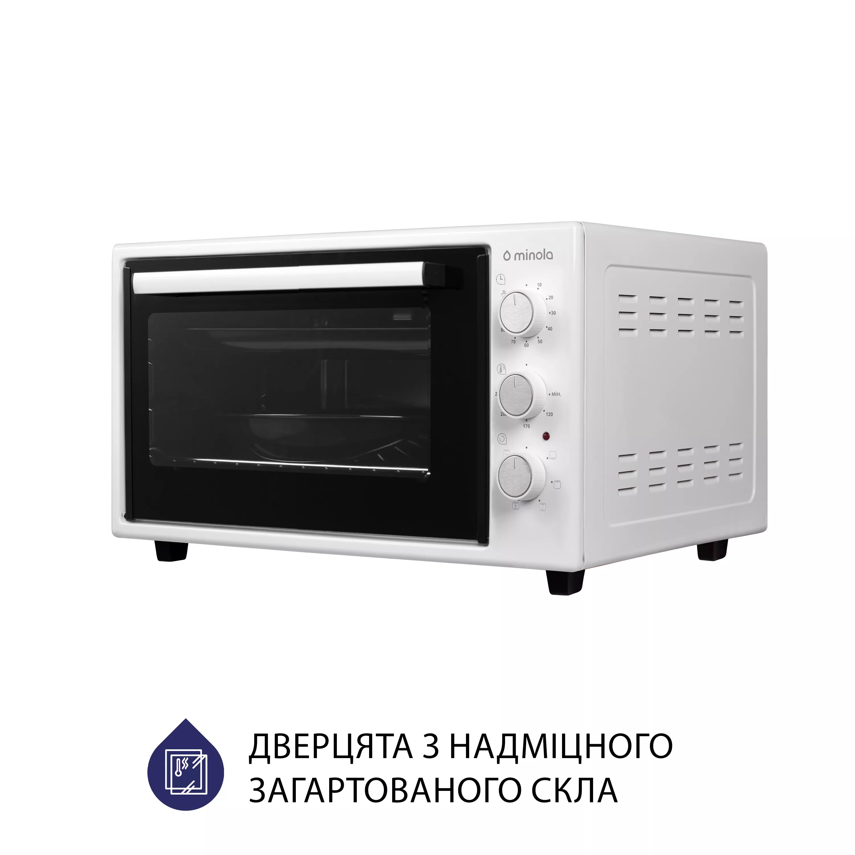 Minola 5902767909242 - зображення 5 Электрическая печь Minola FOET 3714 WH - зображення 5