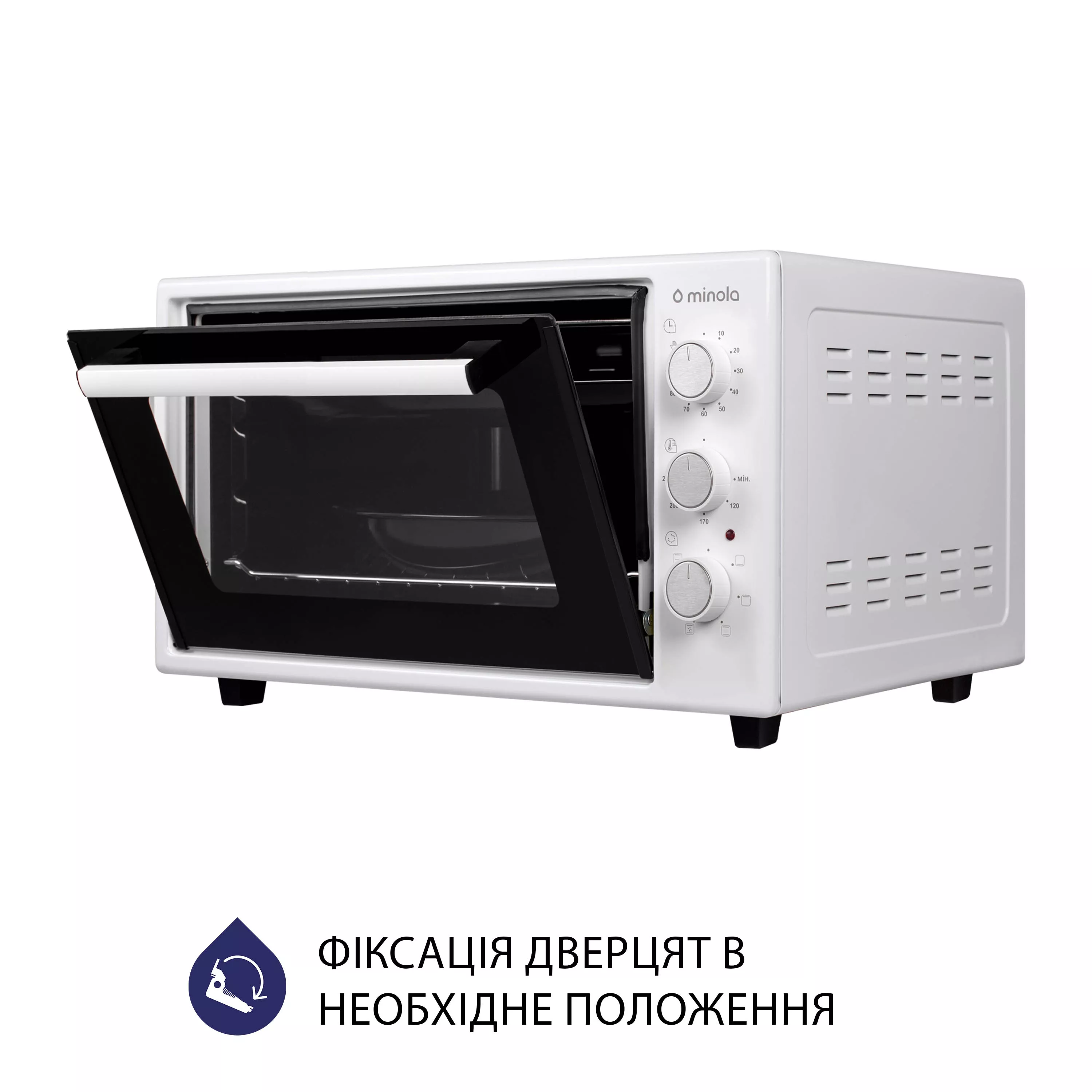 Minola 5902767909242 - зображення 7 Электрическая печь Minola FOET 3714 WH - зображення 7