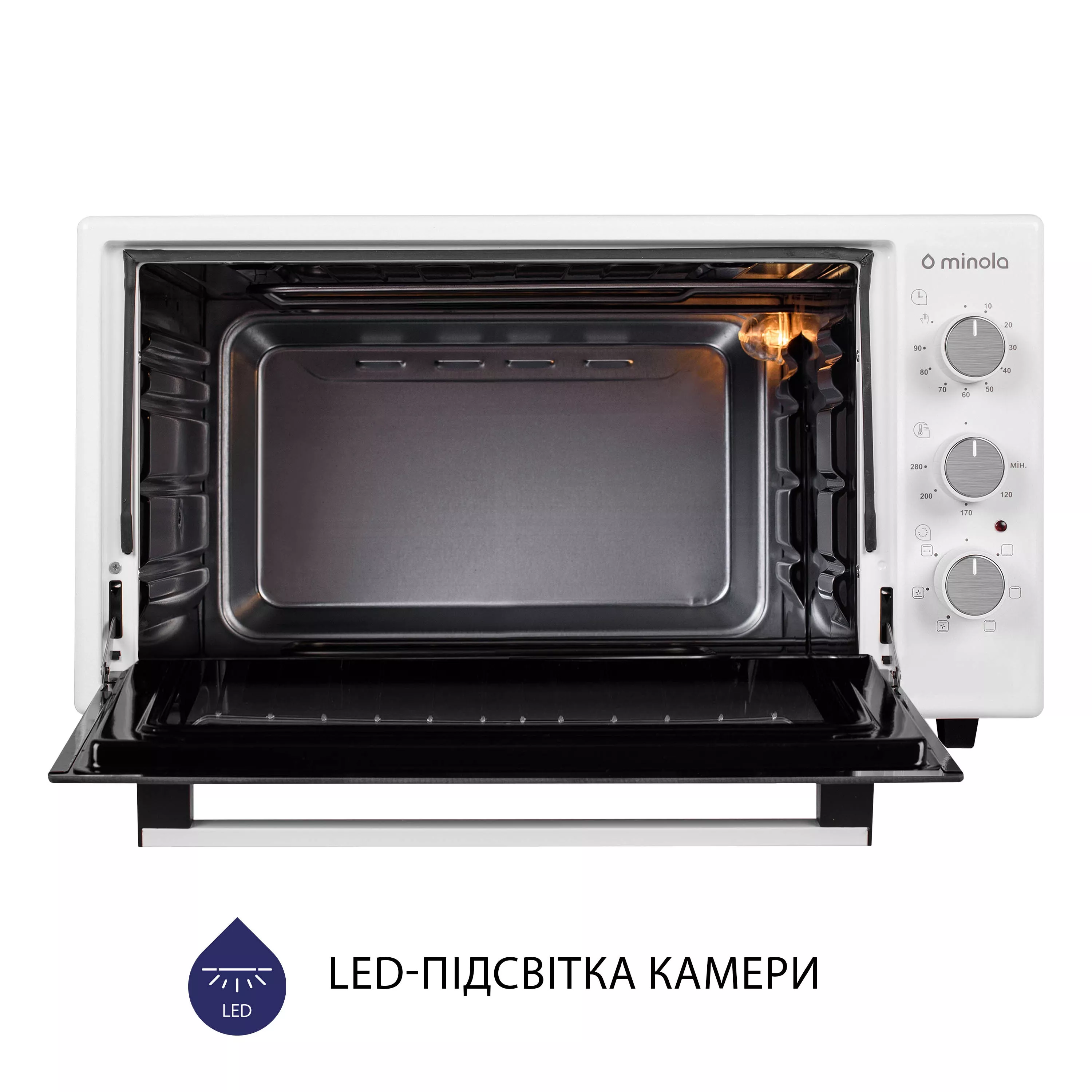 Minola 5902767909242 - зображення 9 Электрическая печь Minola FOET 3714 WH - зображення 9
