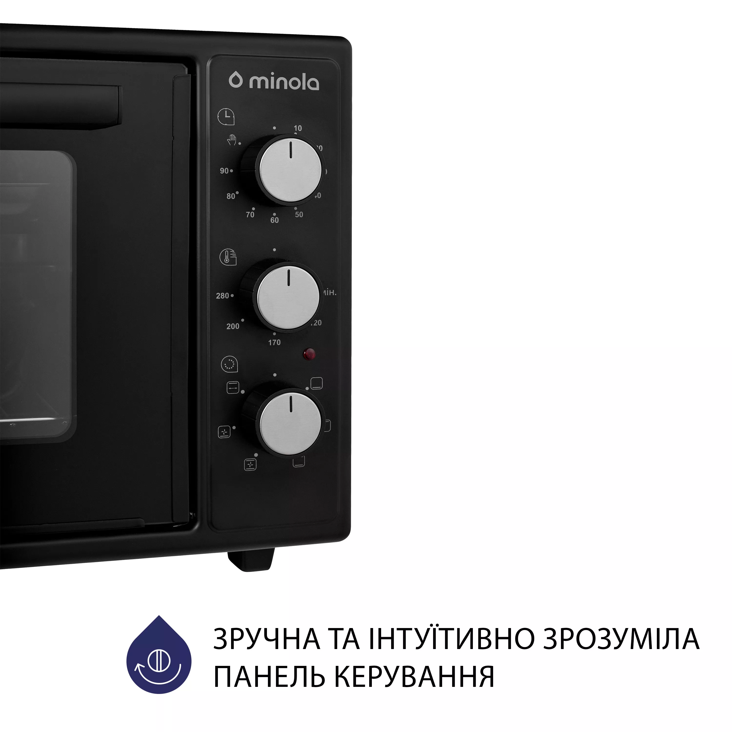Minola 5902767909365 - зображення 3 Электрическая печь Minola FOET 4815 BL - зображення 3