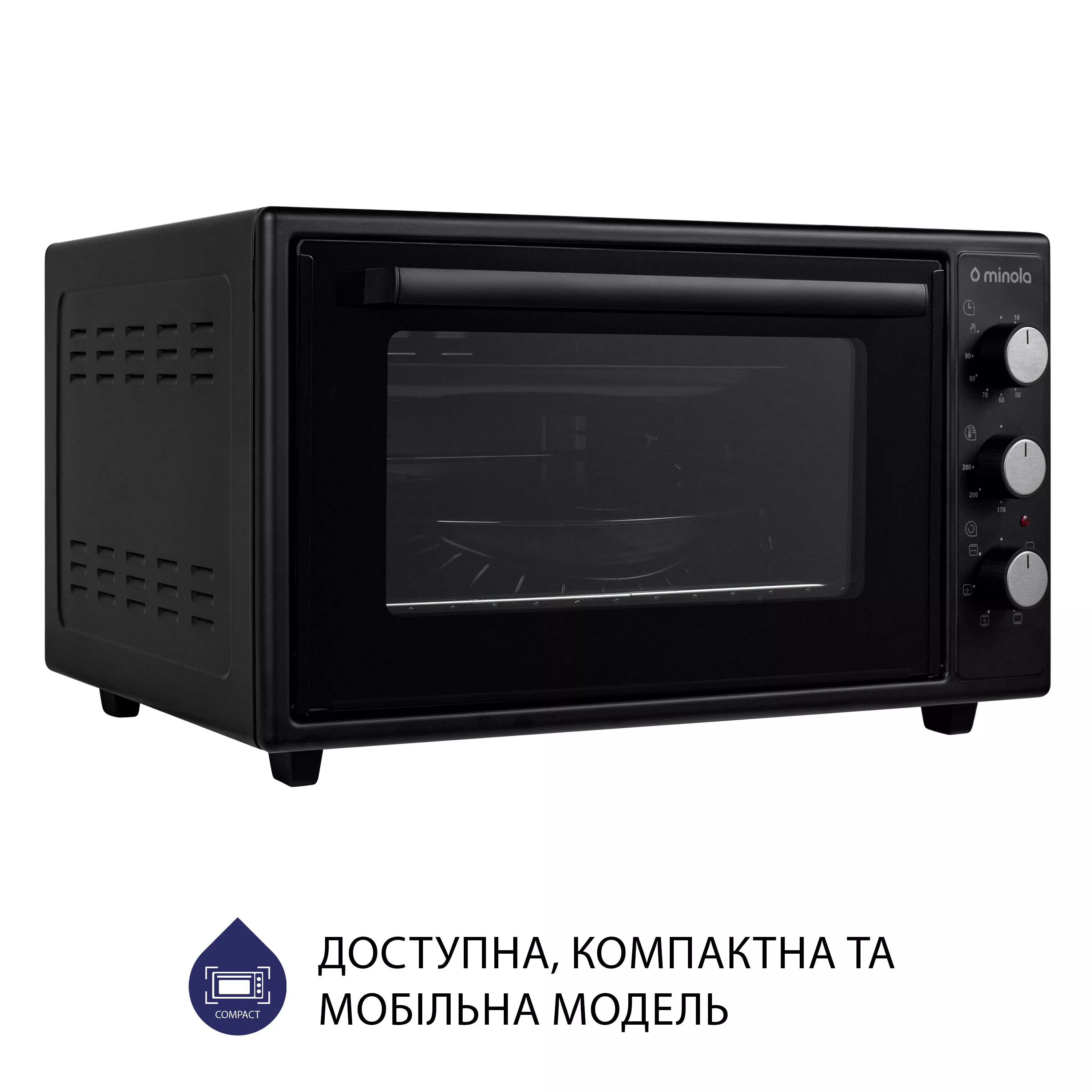 Minola 5902767909365 - зображення 4 Электрическая печь Minola FOET 4815 BL - зображення 4