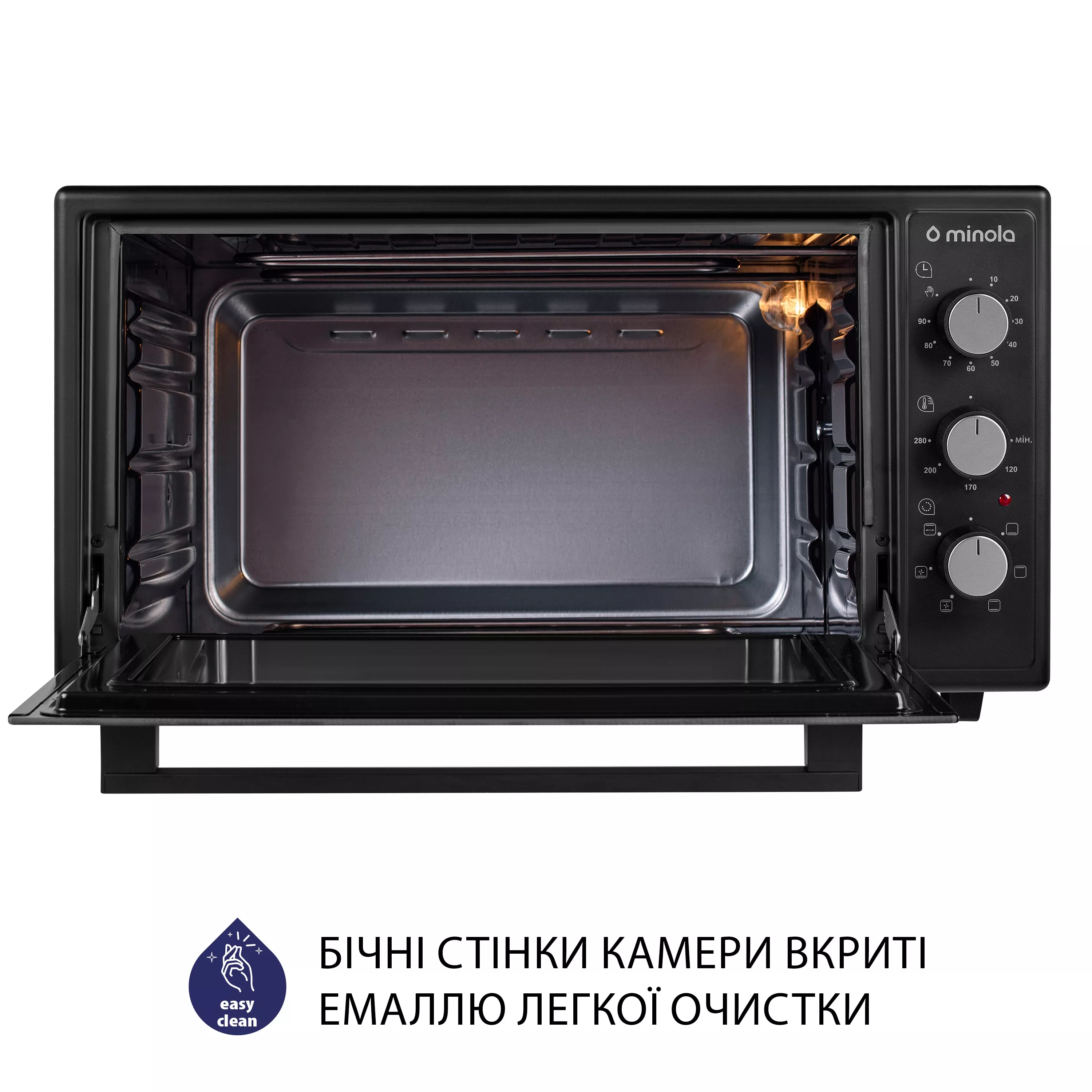 Minola 5902767909365 - зображення 9 Электрическая печь Minola FOET 4815 BL - зображення 9