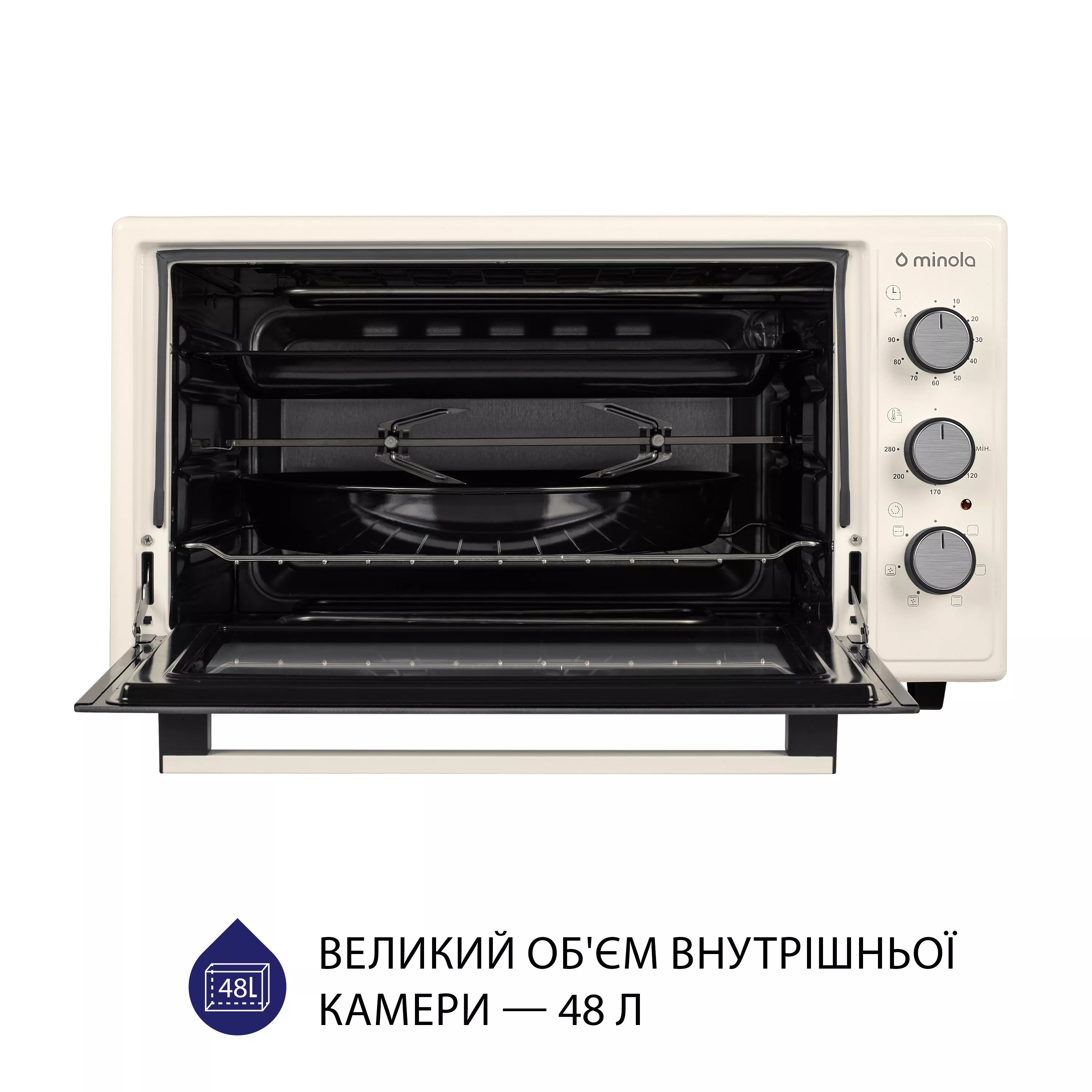 Minola 5902767909396 - зображення 2 Электрическая печь Minola FOET 4815 IV - зображення 2