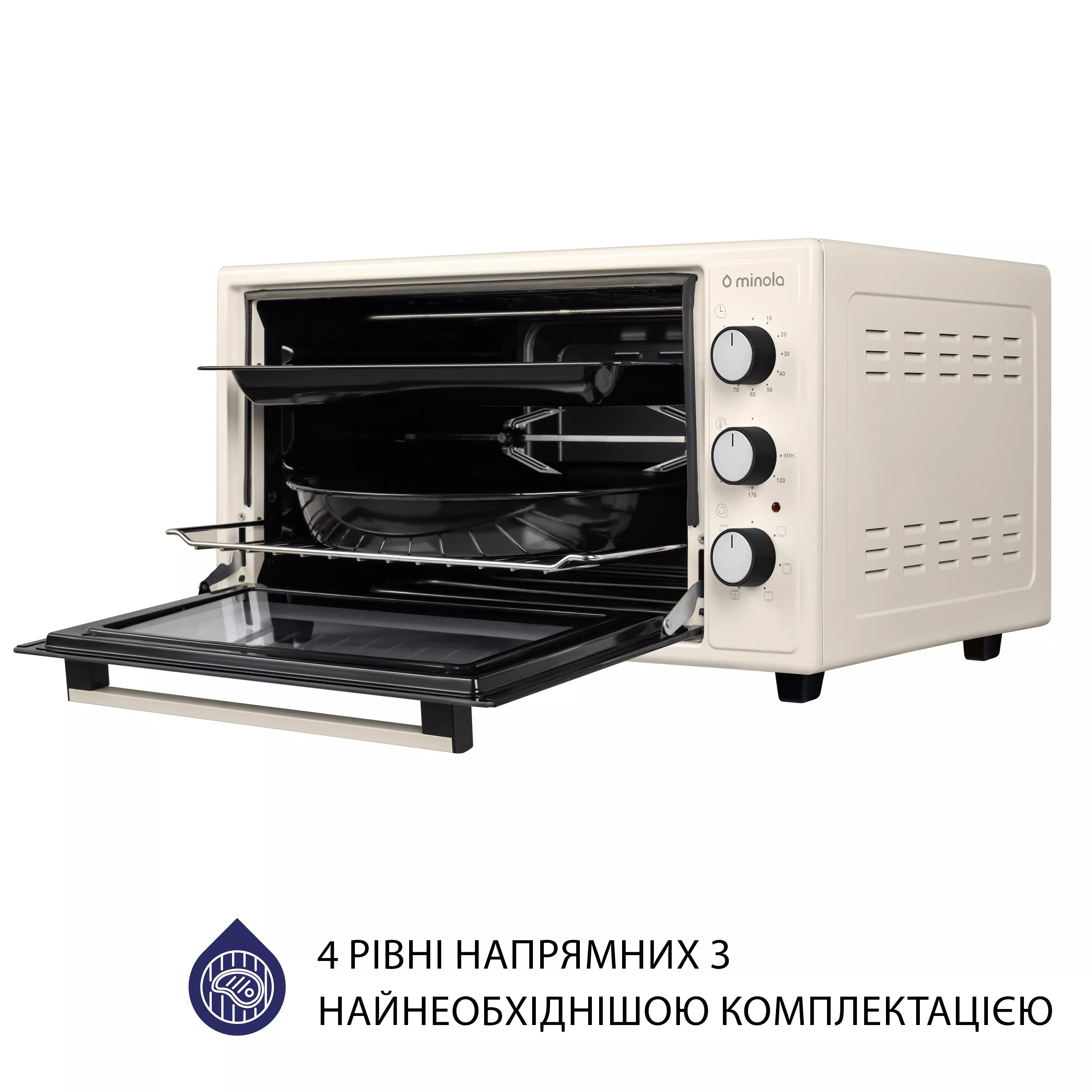 Minola 5902767909396 - зображення 8 Электрическая печь Minola FOET 4815 IV - зображення 8