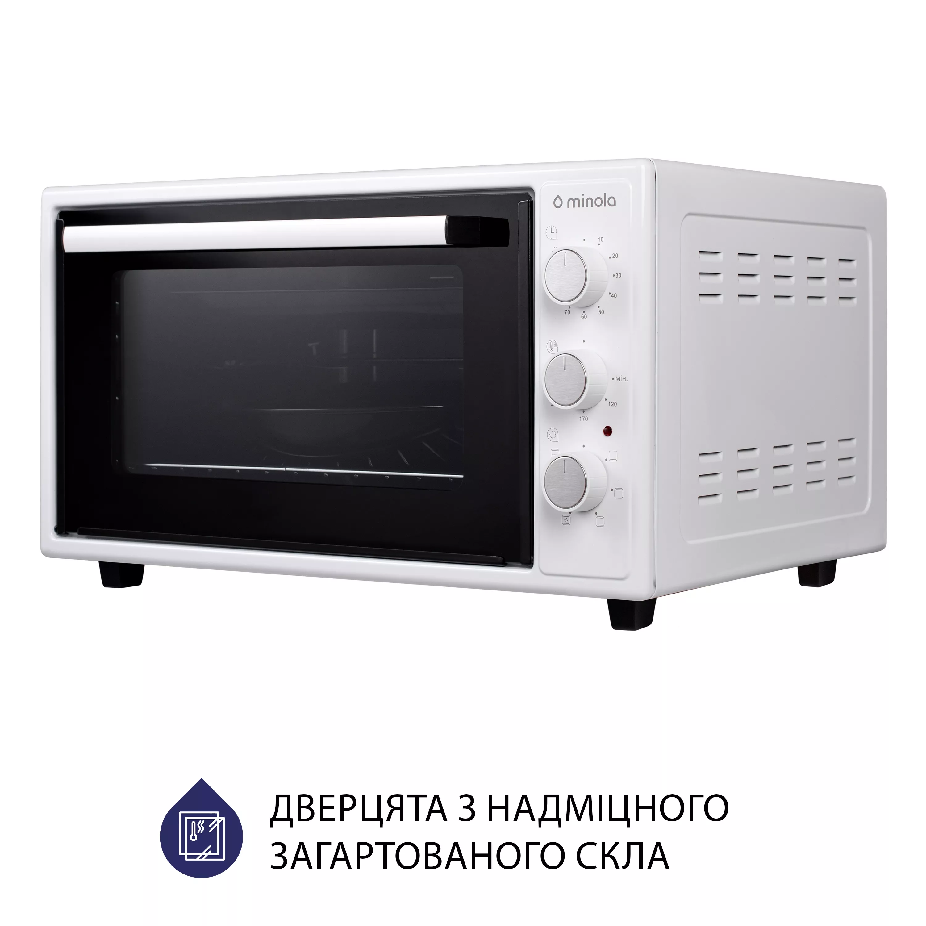 Електрична піч Minola FOET 4815 WH - зображення 5