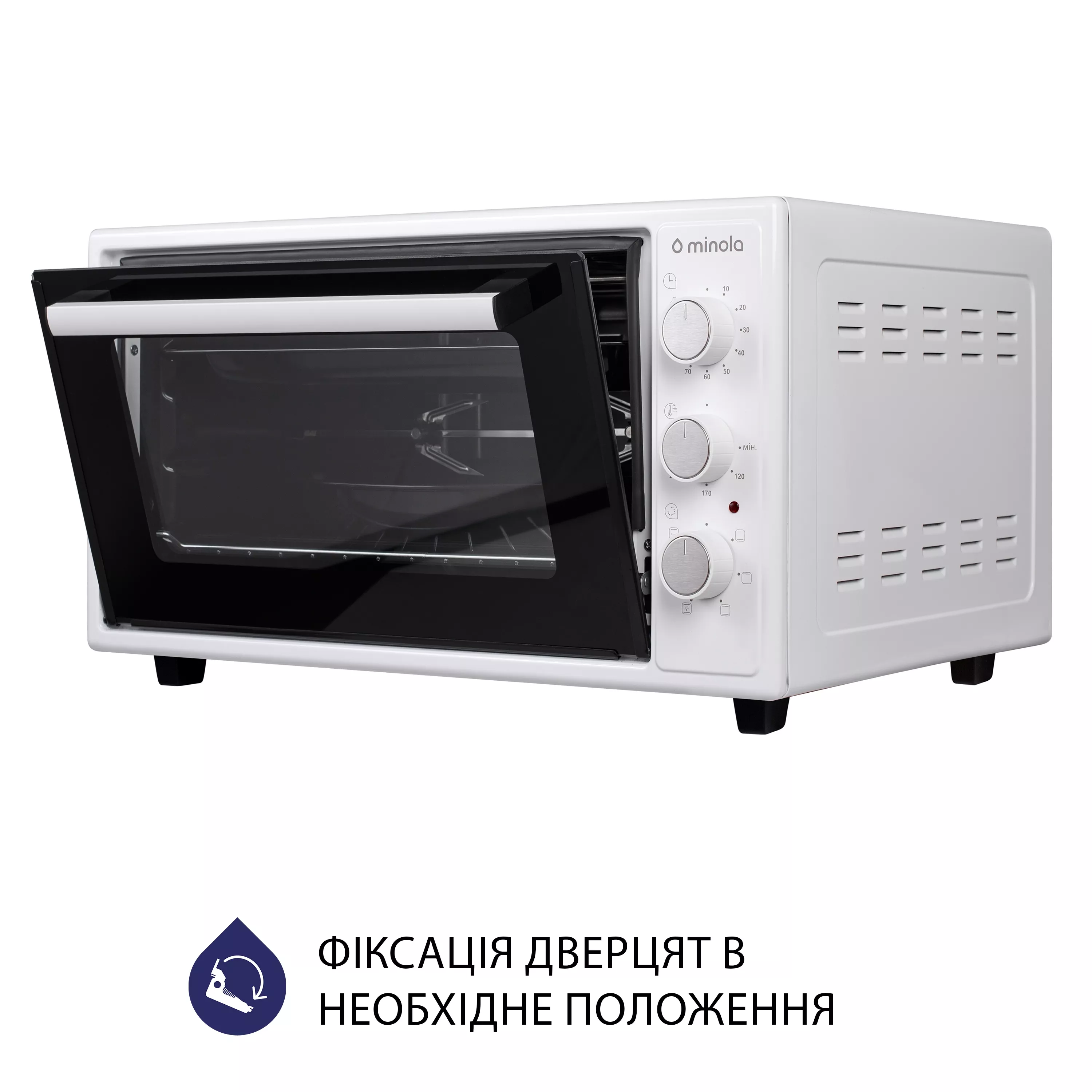 Електрична піч Minola FOET 4815 WH - зображення 7