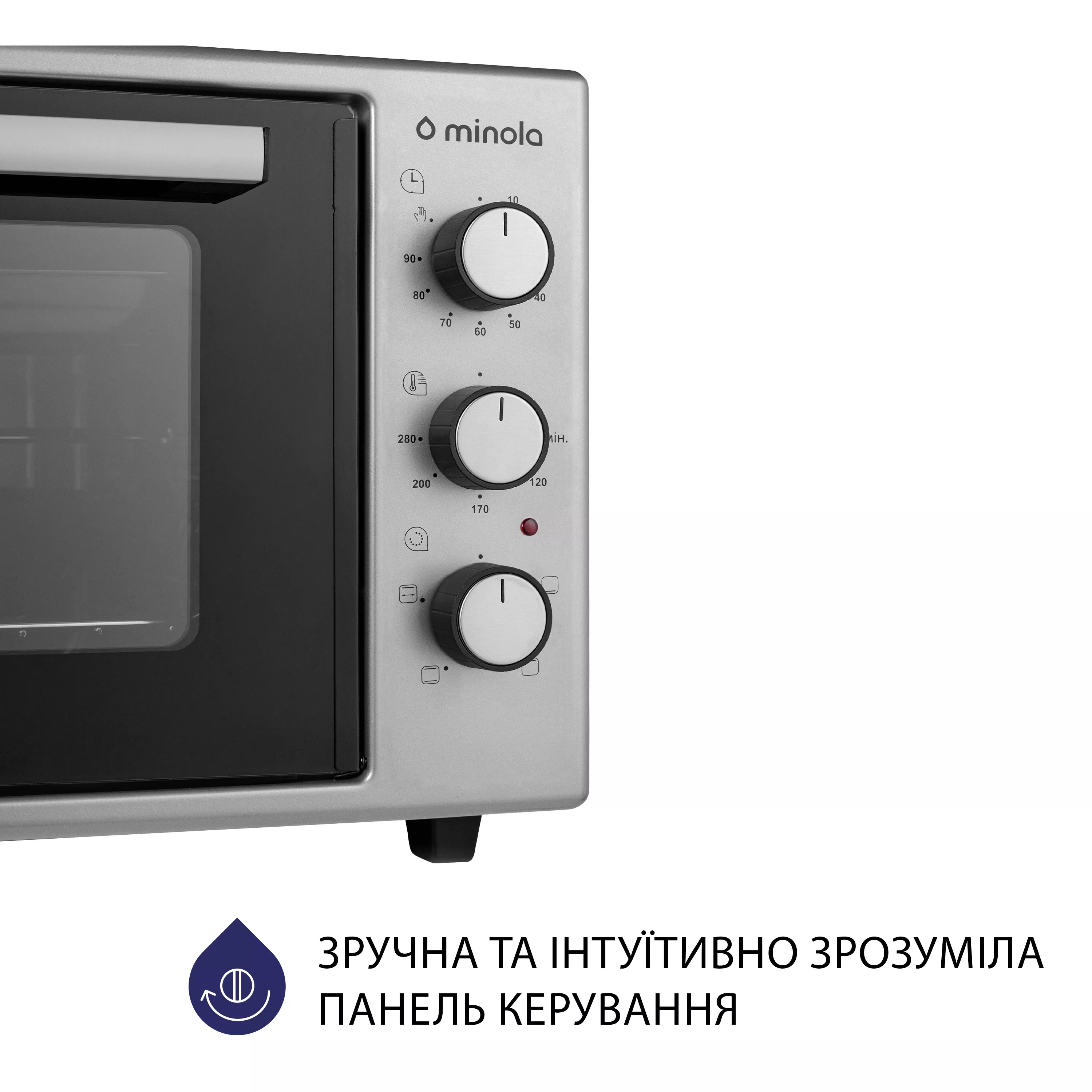 Minola 5902767909211 - зображення 3 Электрическая печь Minola FOEV 3714 GR - зображення 3