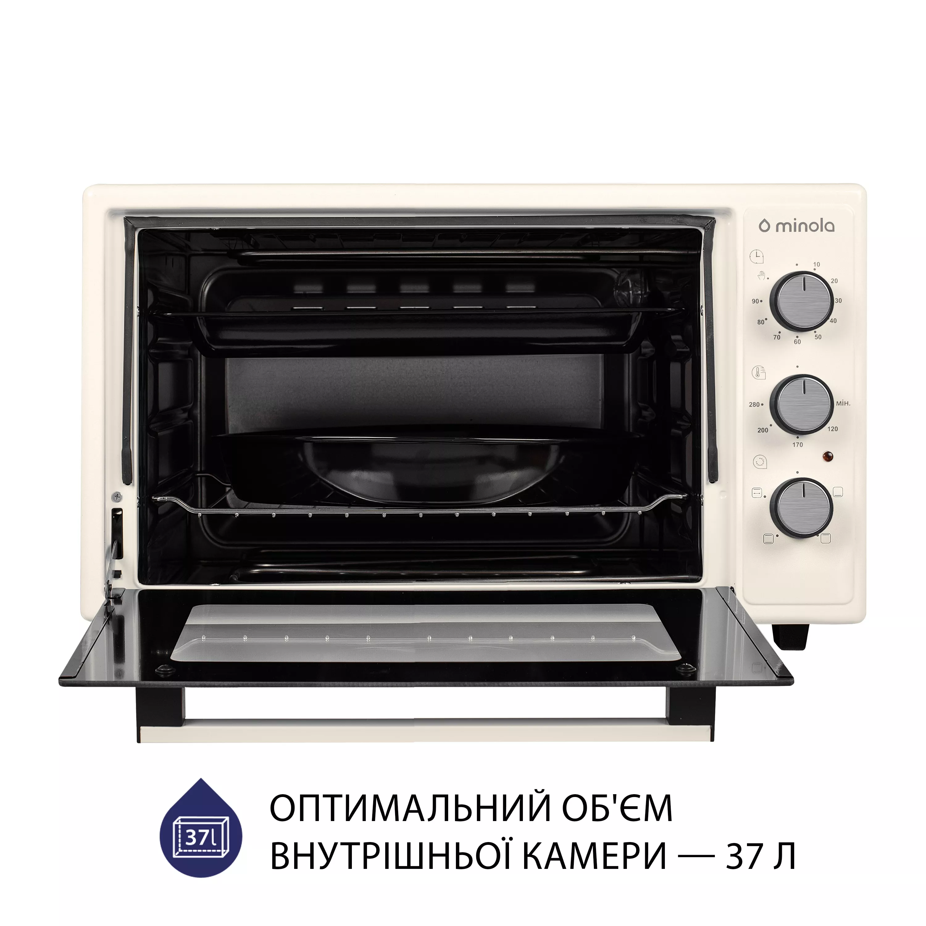 Minola 5902767909228 - зображення 2 Электрическая печь Minola FOEV 3714 IV - зображення 2