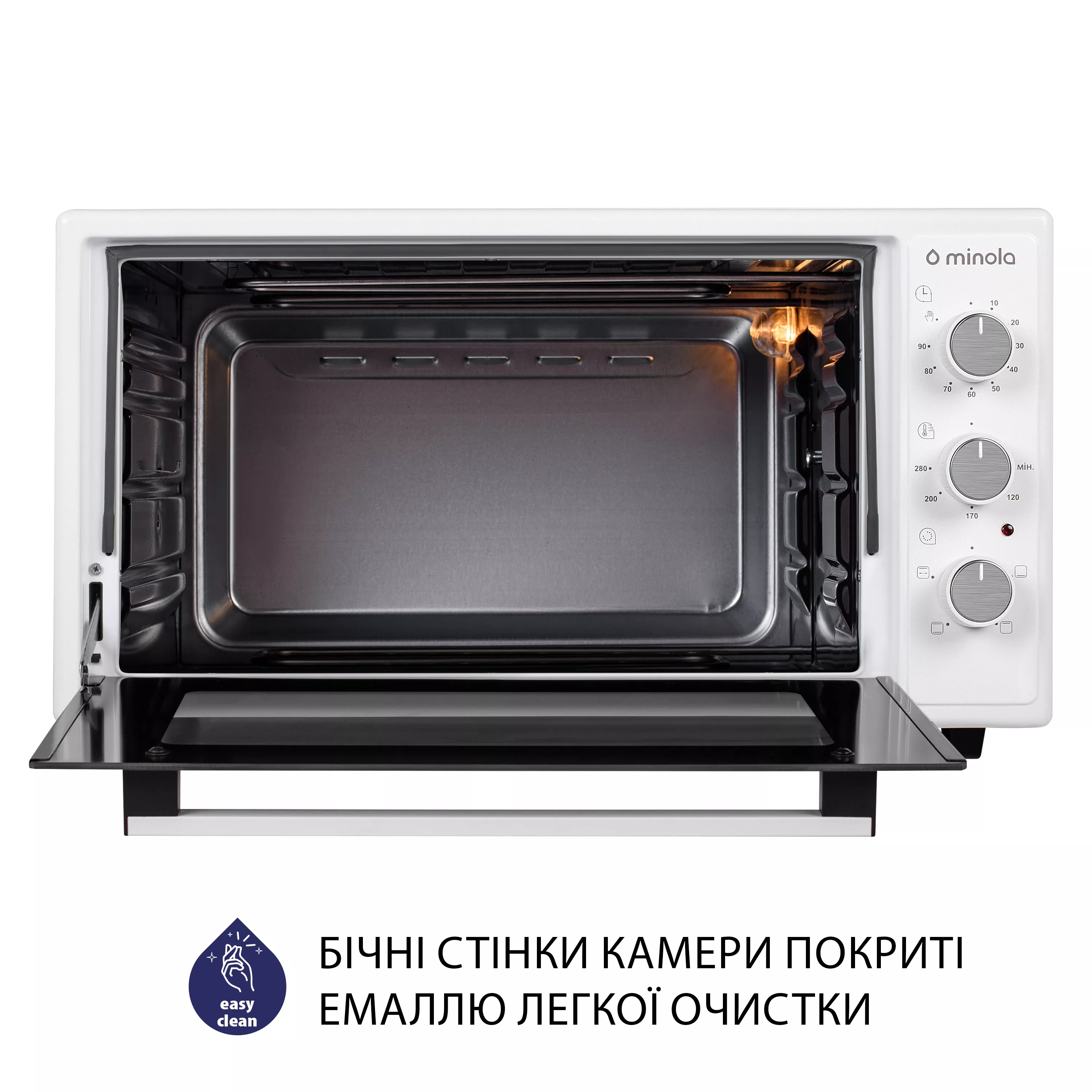 Електрична піч Minola FOEV 4815 WH - зображення 8