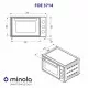 Minola 5902767909150 - зображення 14 Електрична піч Minola FOE 3714 BL - зображення 14