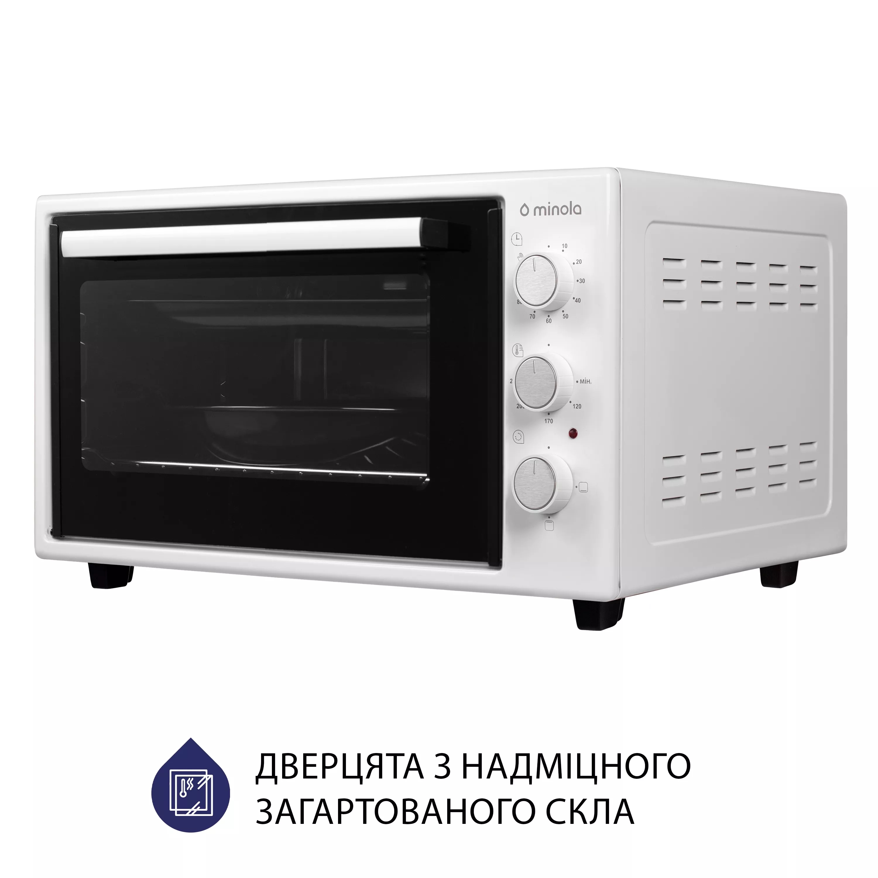 Електрична піч Minola FOE 3714 WH - зображення 5