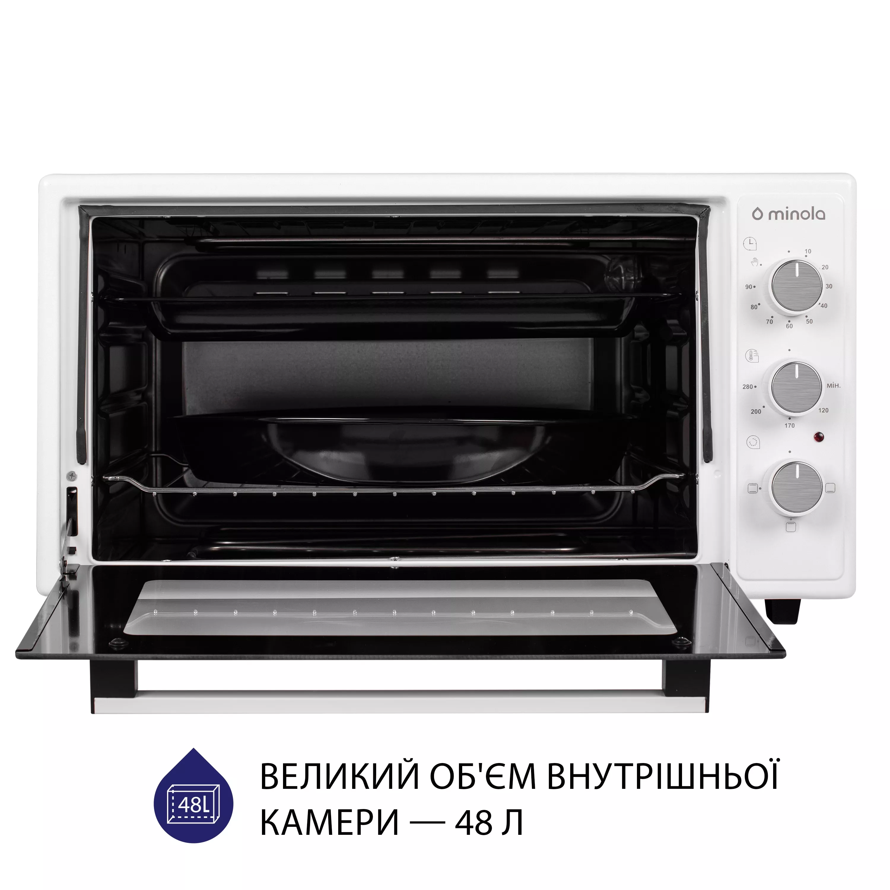 Электрическая печь Minola FOE 4815 WH - зображення 2
