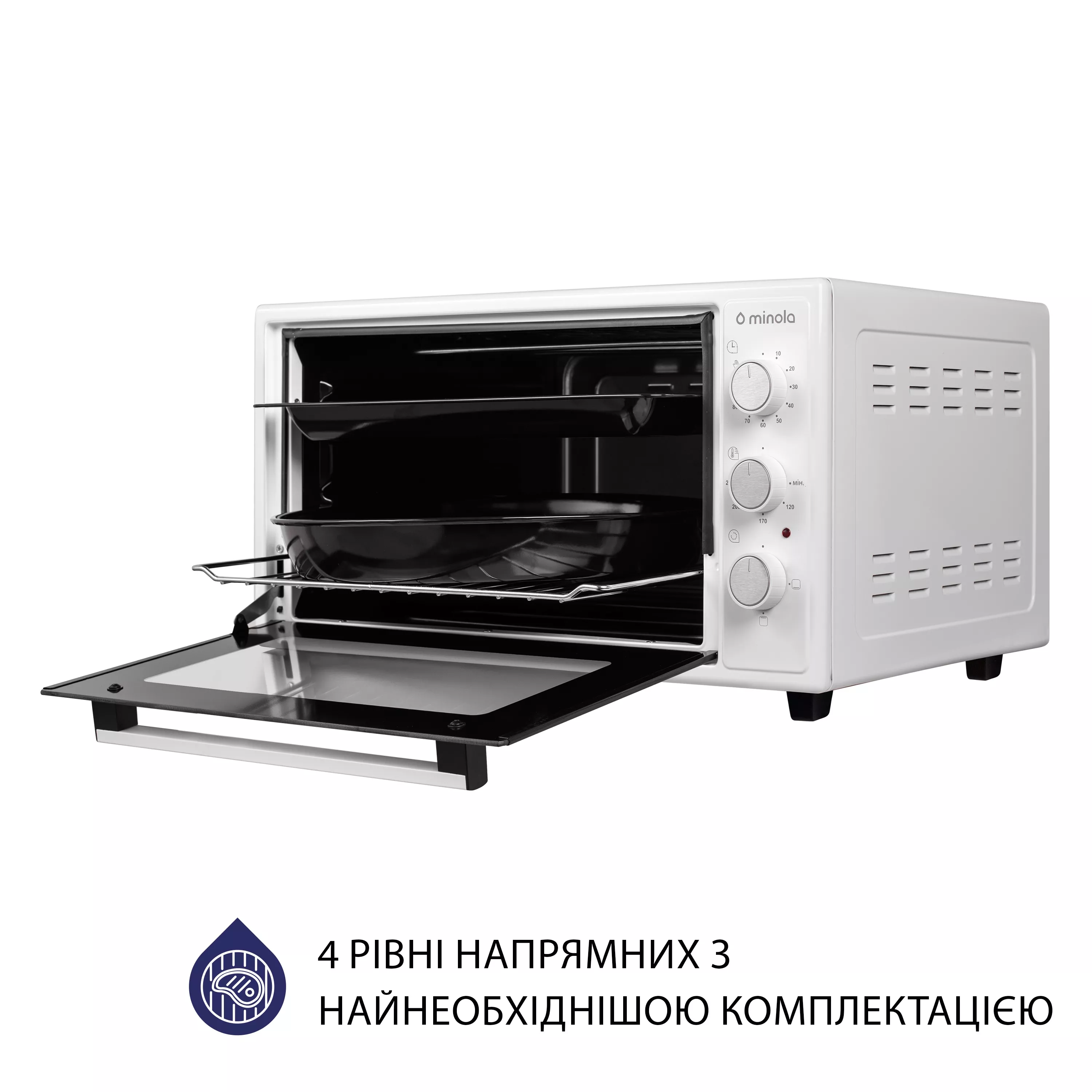Электрическая печь Minola FOE 4815 WH - зображення 7