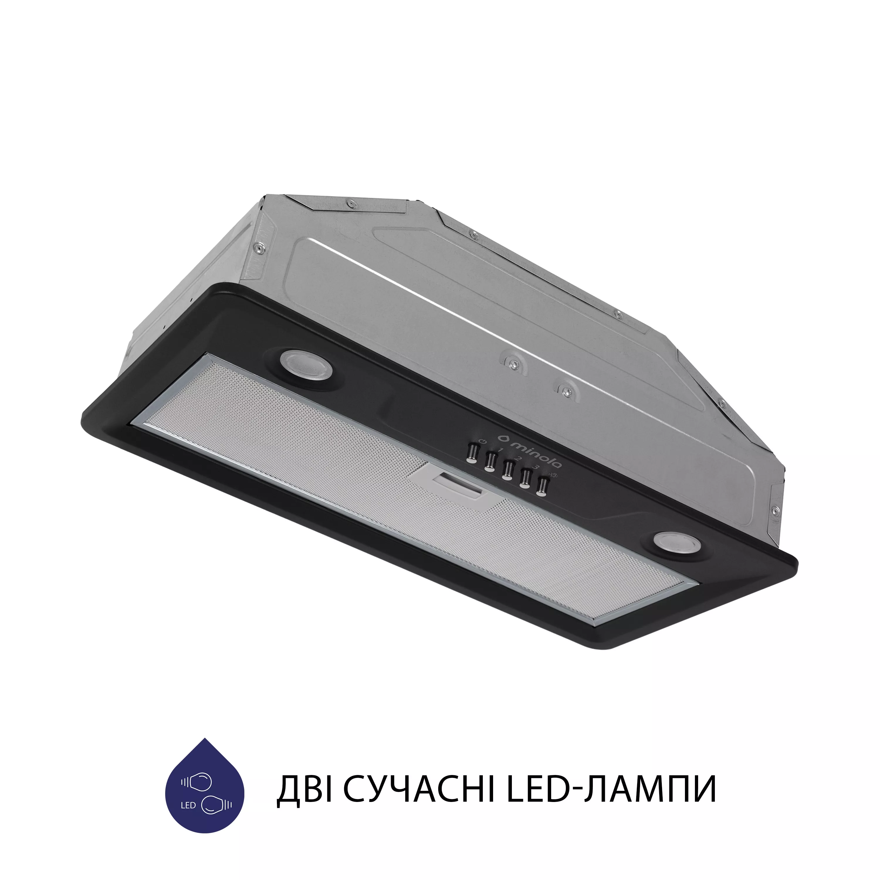 Витяжка повновбудована Minola HBI 5202 BL 700 LED - зображення 4