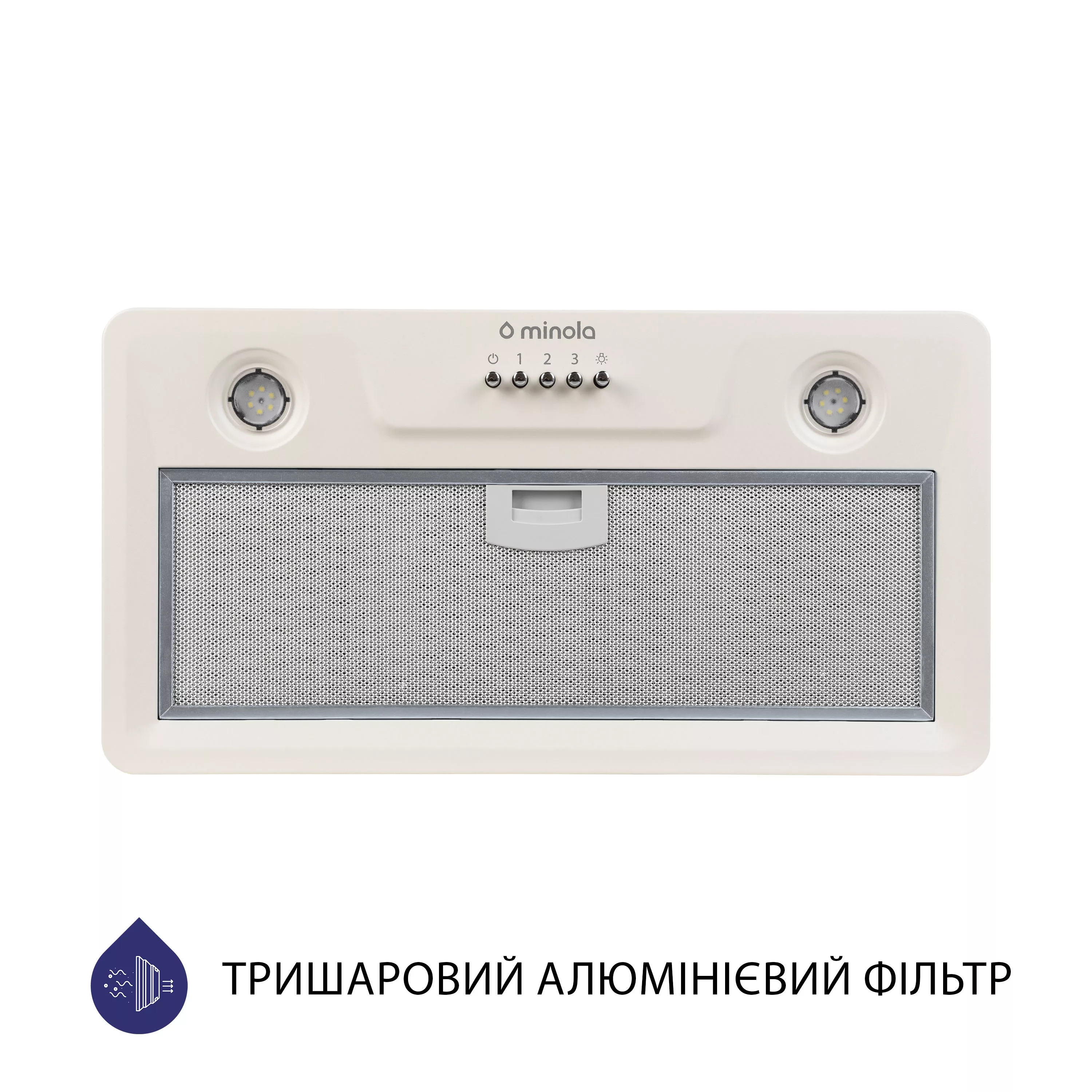 Витяжка повновбудована Minola HBI 5202 IV 700 LED - зображення 2