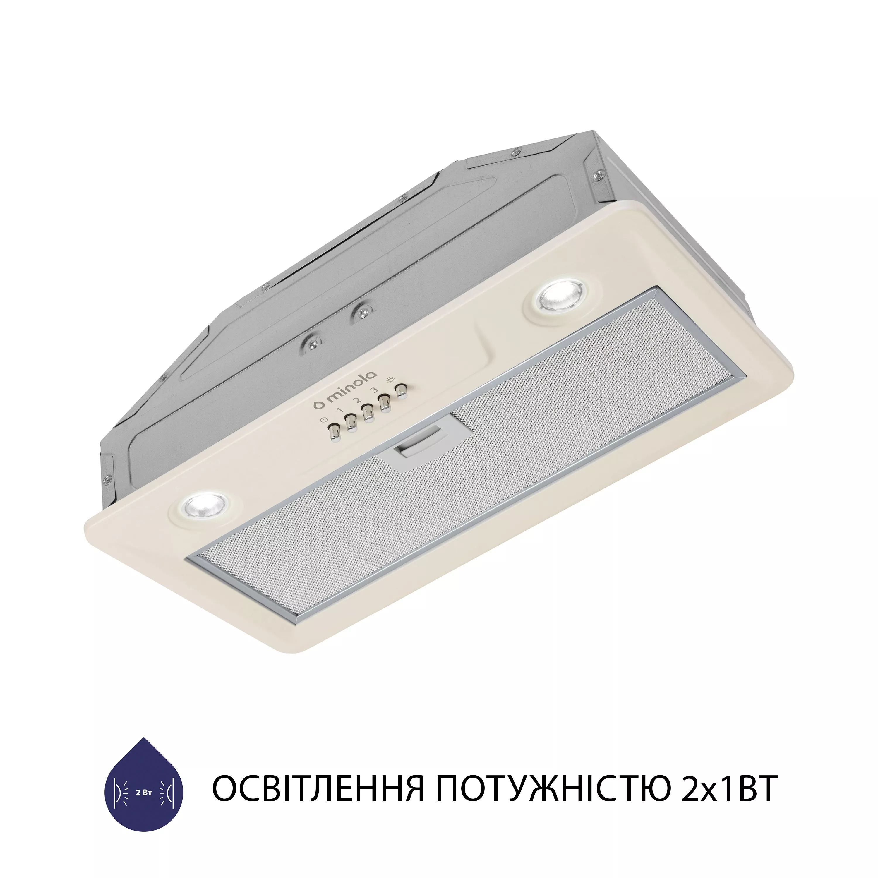 Витяжка повновбудована Minola HBI 5202 IV 700 LED - зображення 5