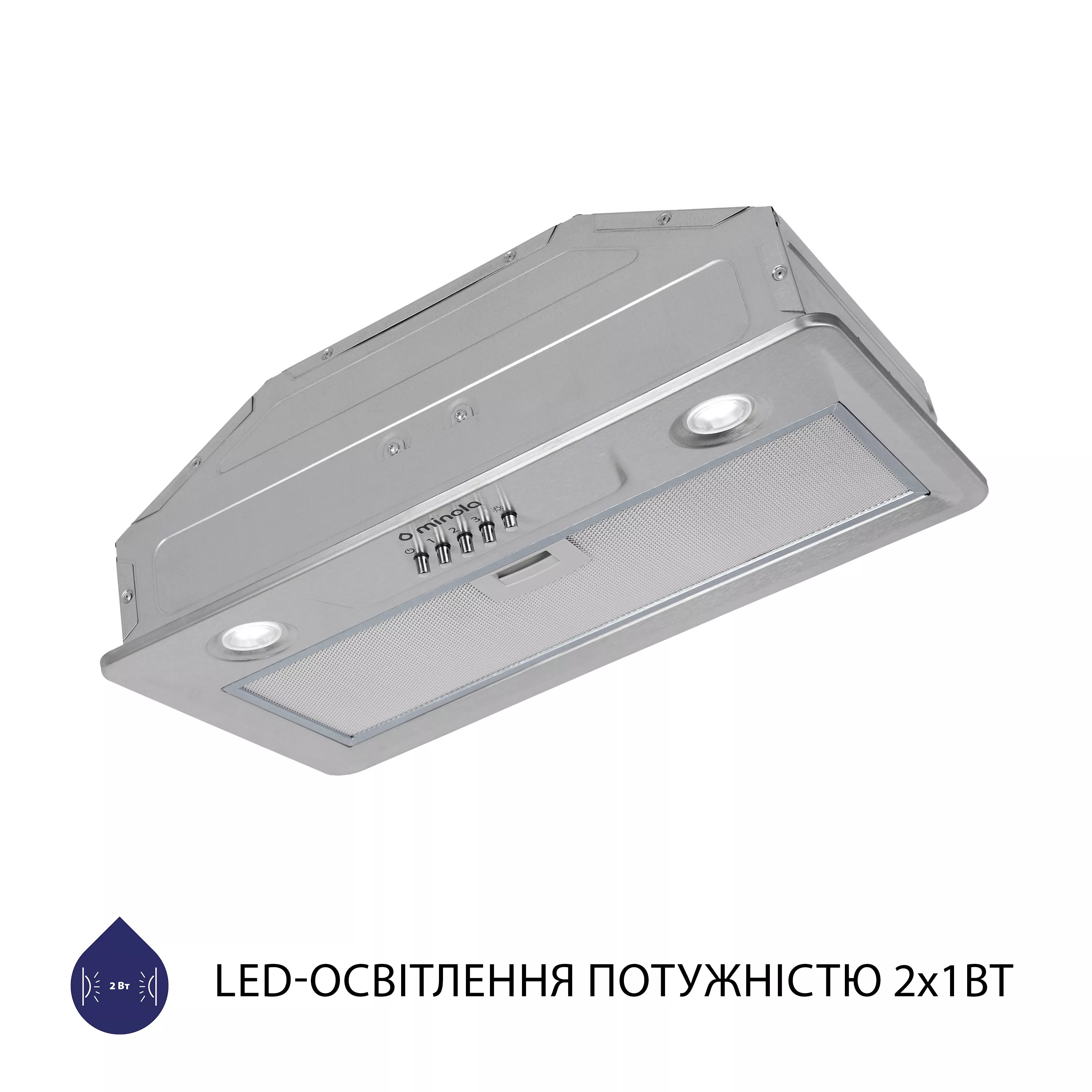 Вытяжка полновстраиваемая Minola HBI 5202 I 700 LED - зображення 5