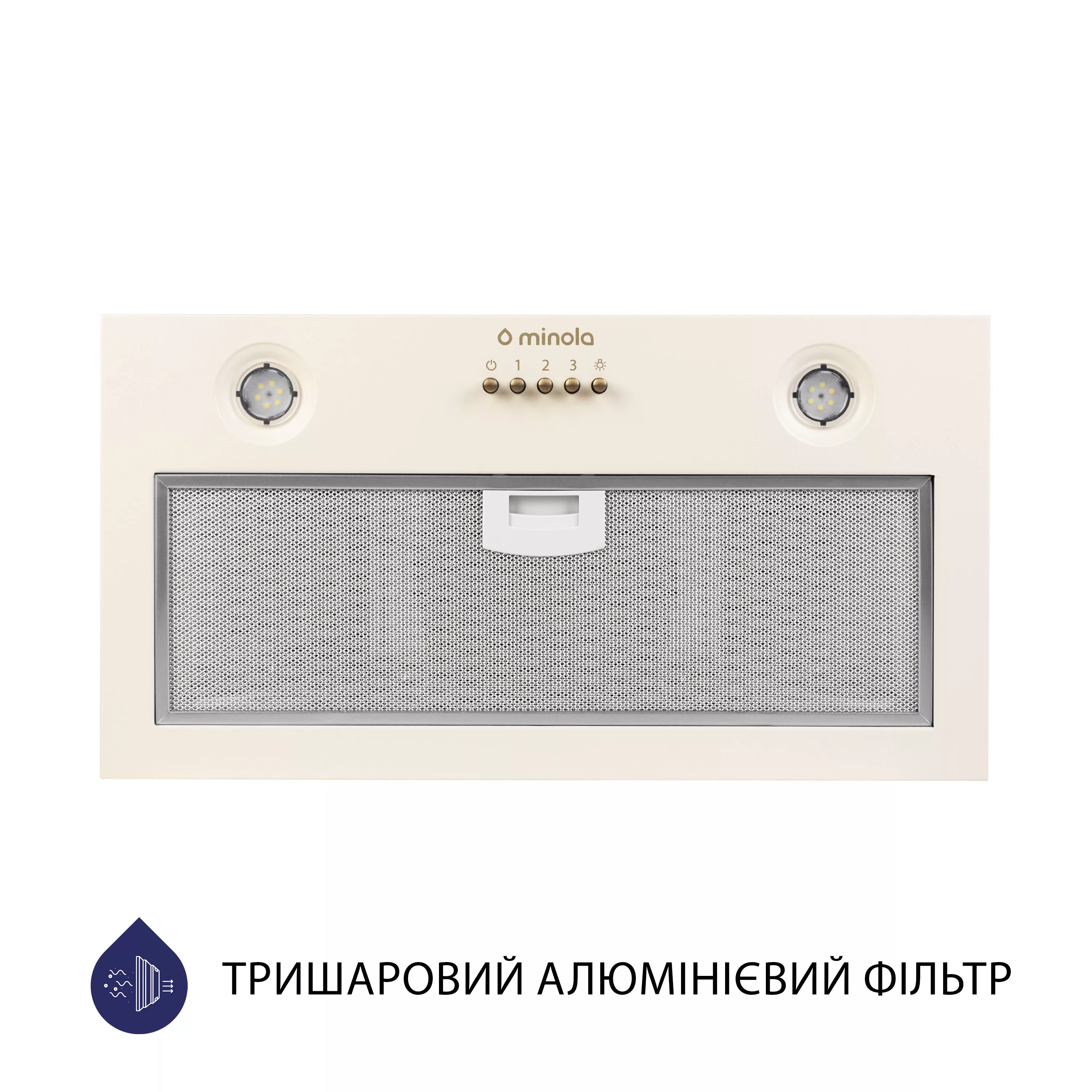 Витяжка повновбудована Minola HBI 5204 IV 700 LED - зображення 2