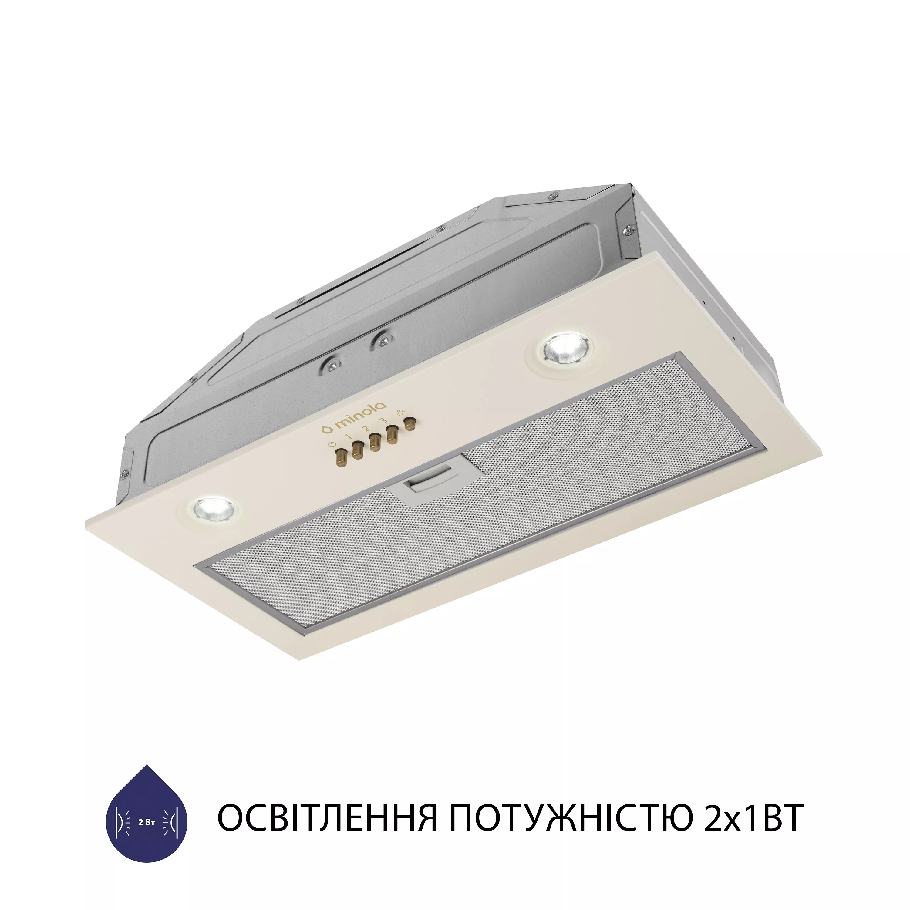 Витяжка повновбудована Minola HBI 5204 IV 700 LED - зображення 5