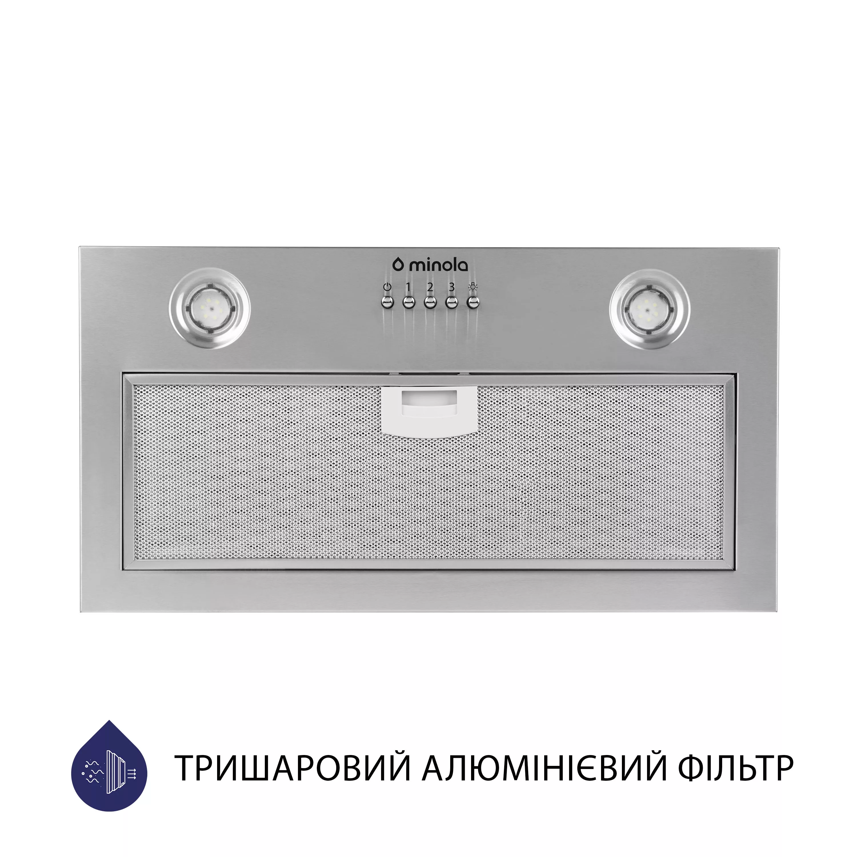 Витяжка повновбудована Minola HBI 5204 I 700 LED - зображення 2