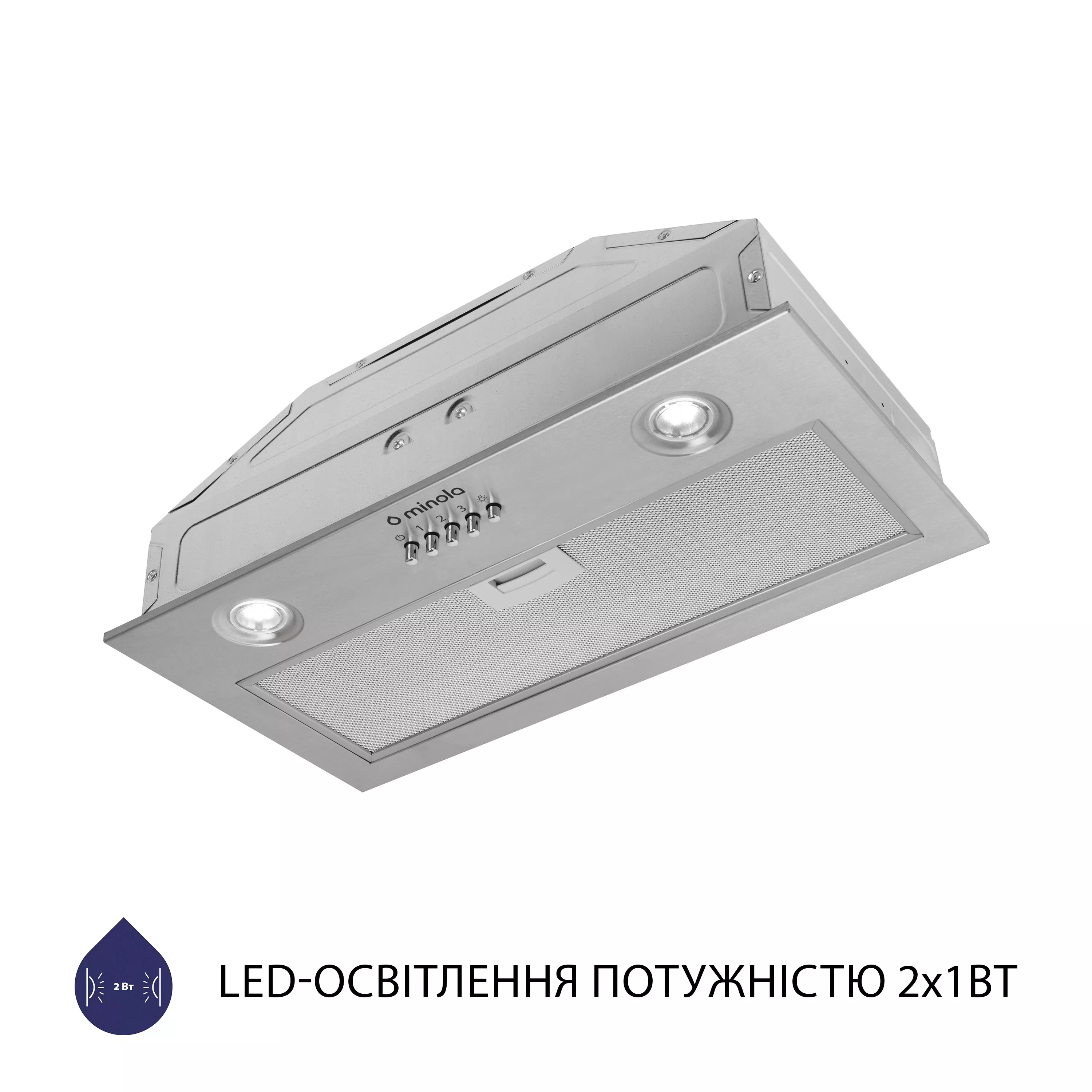 Витяжка повновбудована Minola HBI 5204 I 700 LED - зображення 5