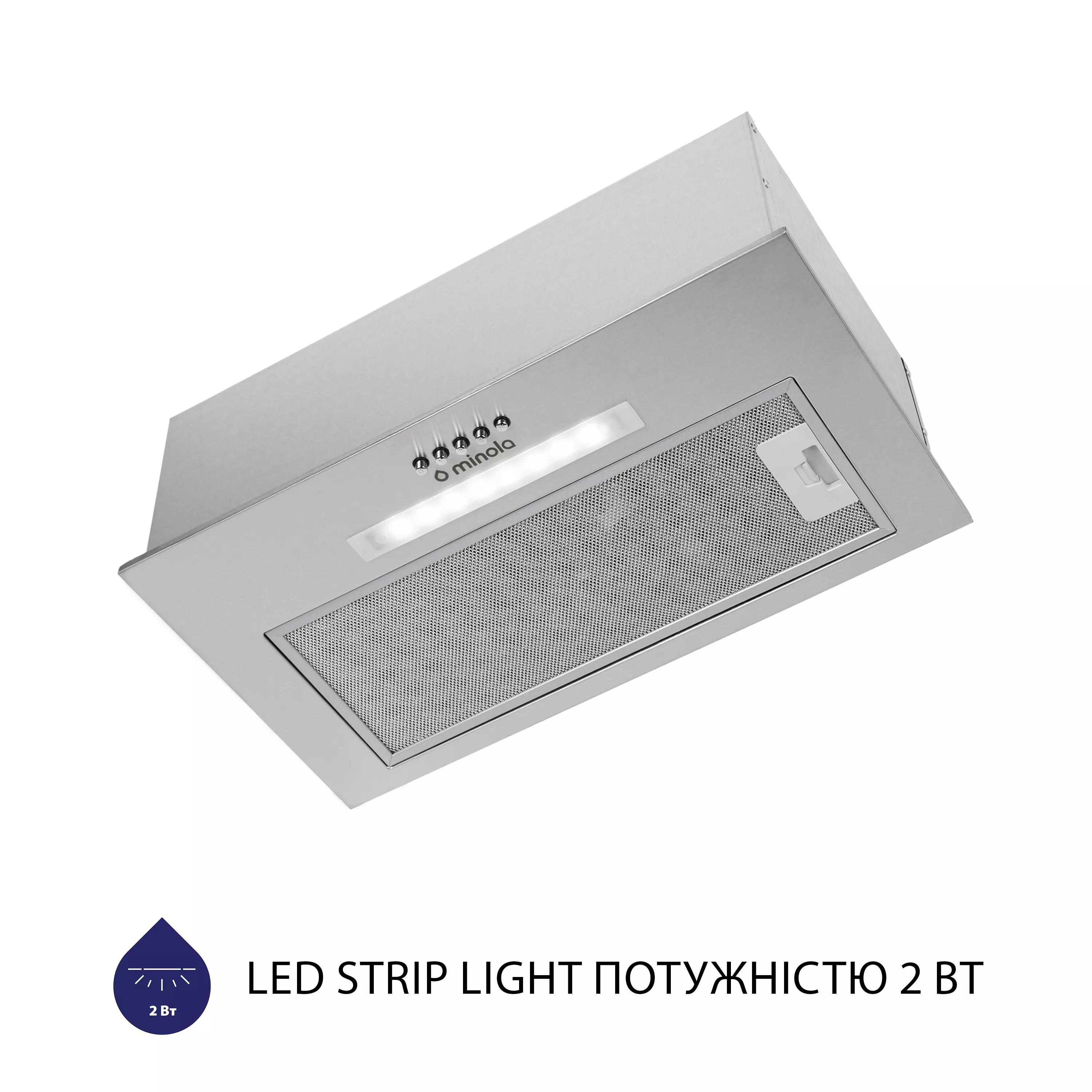 Витяжка повновбудована Minola HBI 5223 I 700 LED - зображення 5