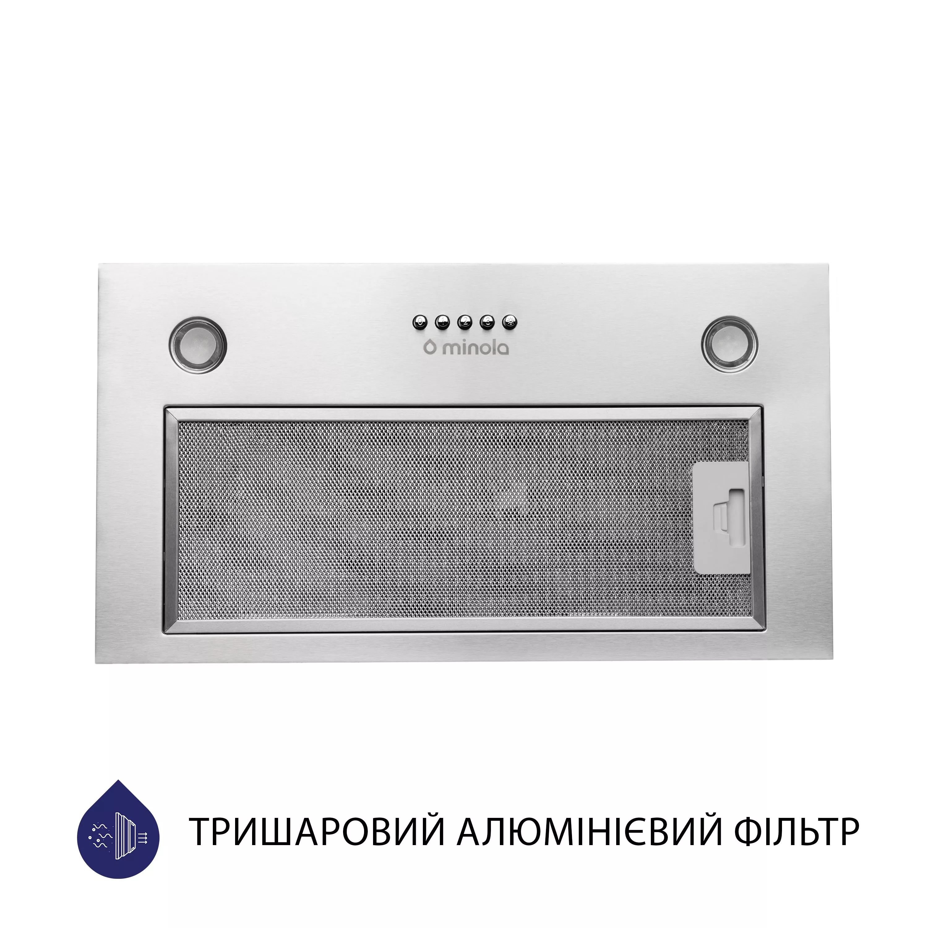Витяжка повновбудована Minola HBI 5227 I 700 LED - зображення 2