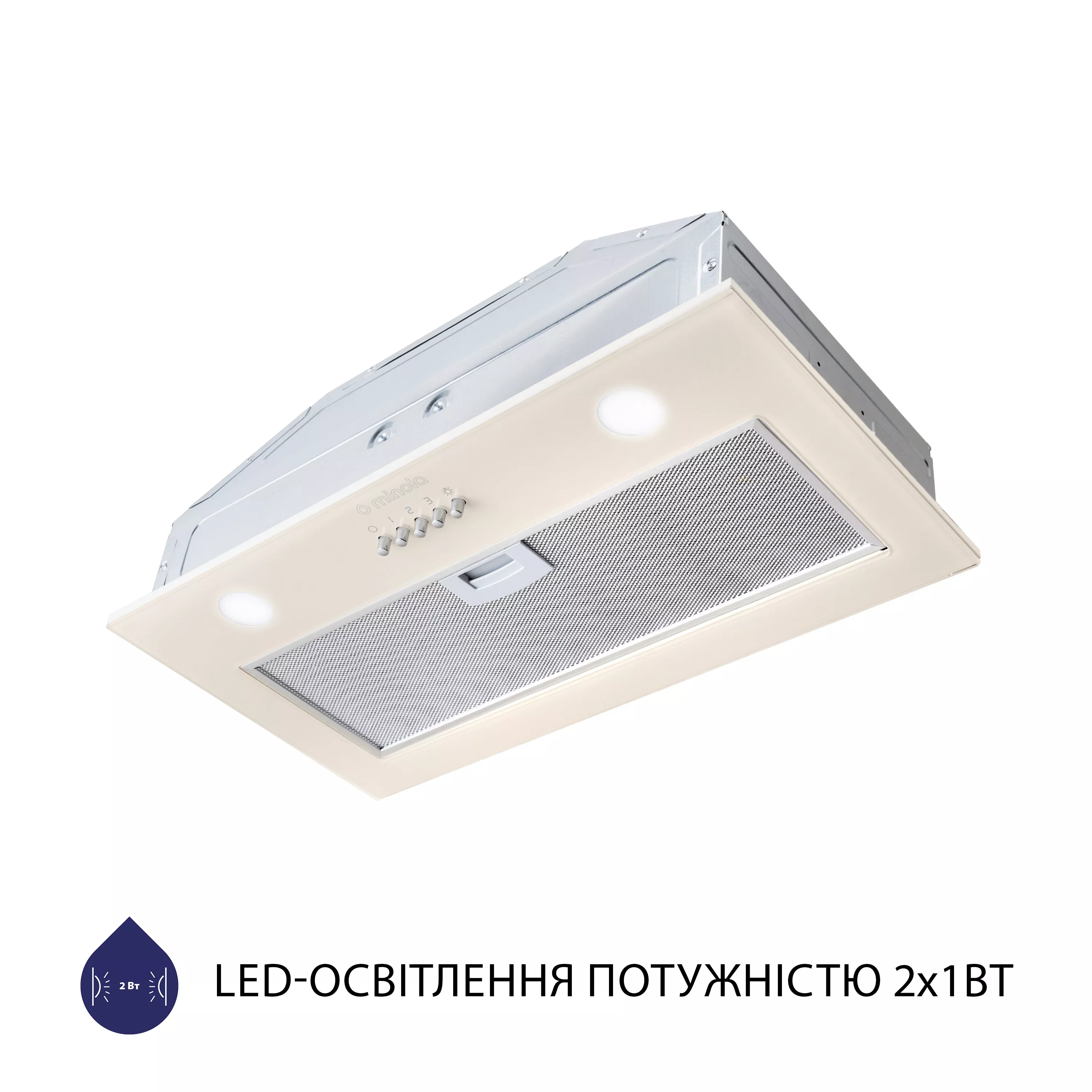 Витяжка повновбудована Minola HBI 5262 IV GLASS 700 LED - зображення 3