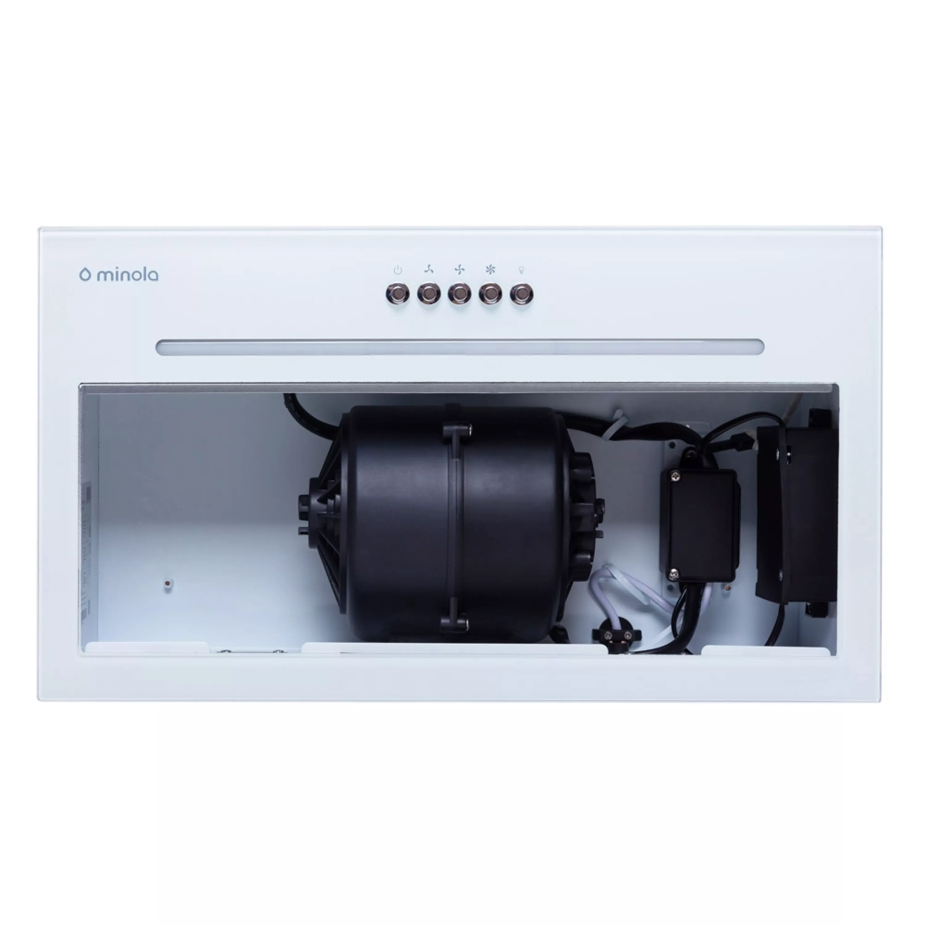 Витяжка повновбудована Minola HBI 5264 WH GLASS 700 LED Line - зображення 5