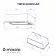 Витяжка повновбудована Minola HBI 5323 GR 800 LED - зображення 10